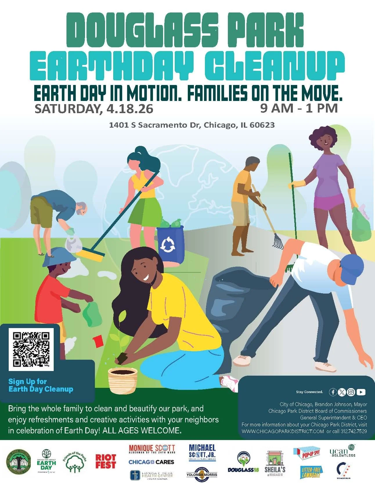 Douglass Park Earth Day Clean Up