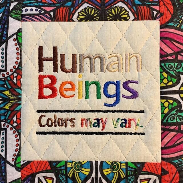 Today&rsquo;s quilt block. The COVID-19 quilt has evolved and will now be a &ldquo;2020 Memory Quilt&rdquo;. #buyartfromartists #quiltingismytherapy #covıd19 #2020insanity #humanrights #blm #imageryfrombeyond #humanbeings #lgbtqrights