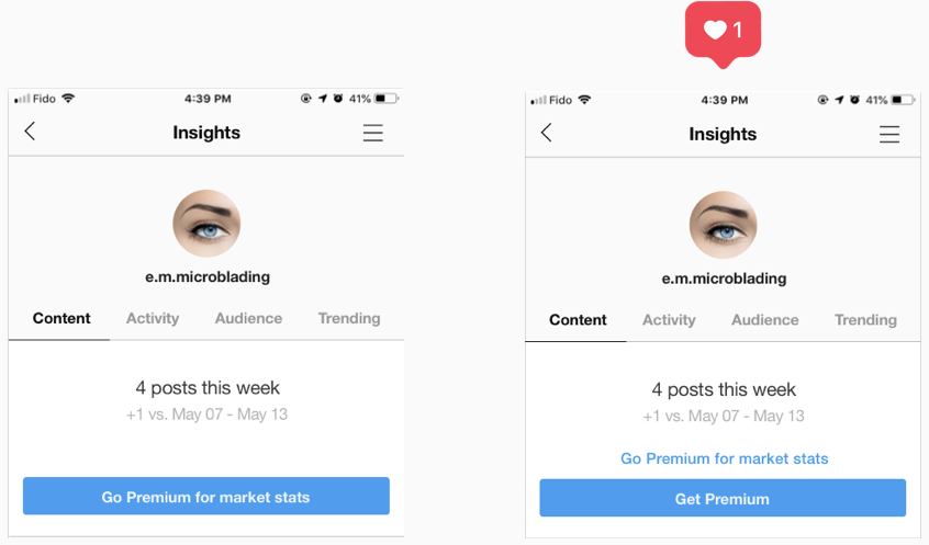 A/B test #2: 58% of users preferred the UI of the CTA button on the right because the language is more clear and concise.