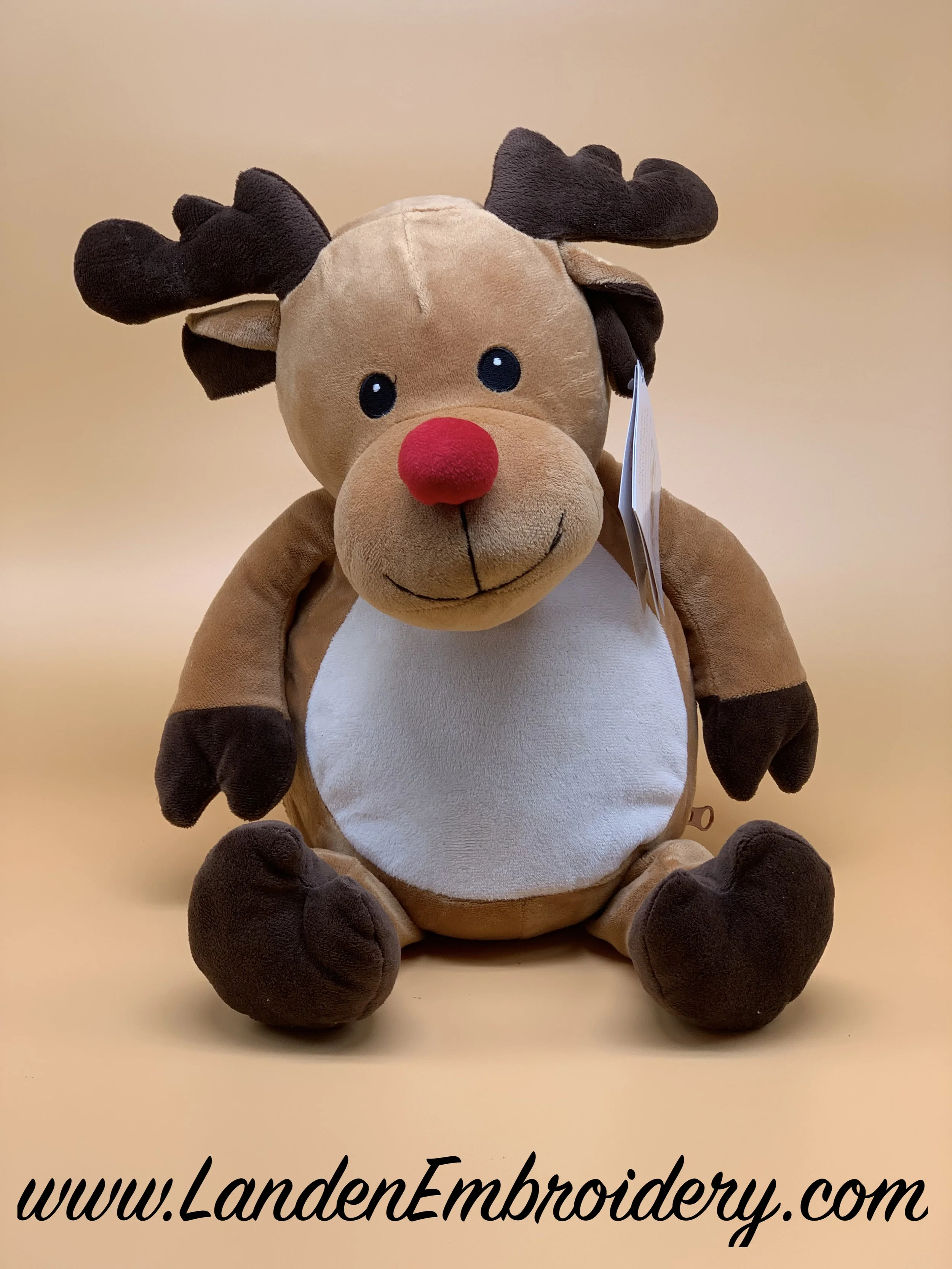 Randy Reindeer Buddy Personalized with Custom Embroidery