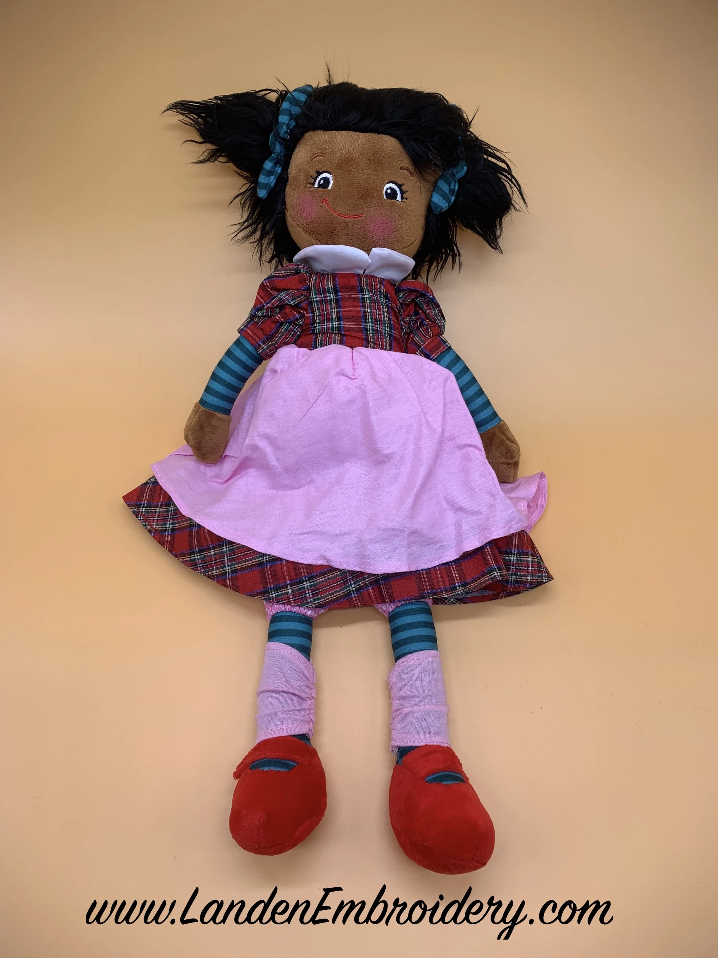 "Marcella" Rag Doll Personalized with Custom Embroidery