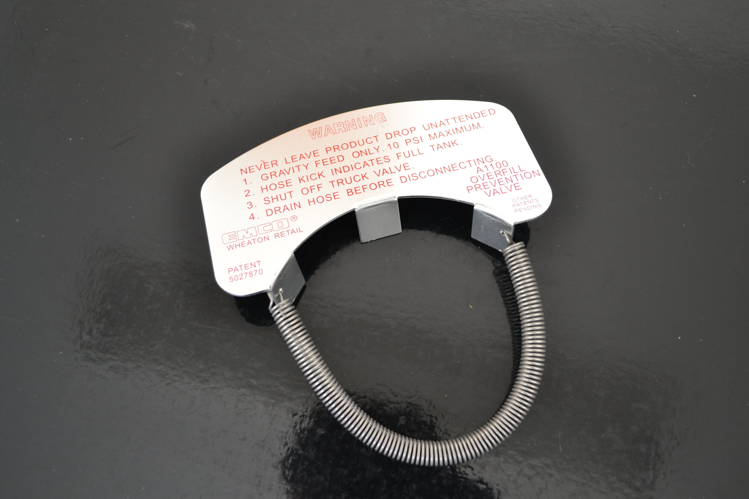 OVERFILL PREVENTION SIGN