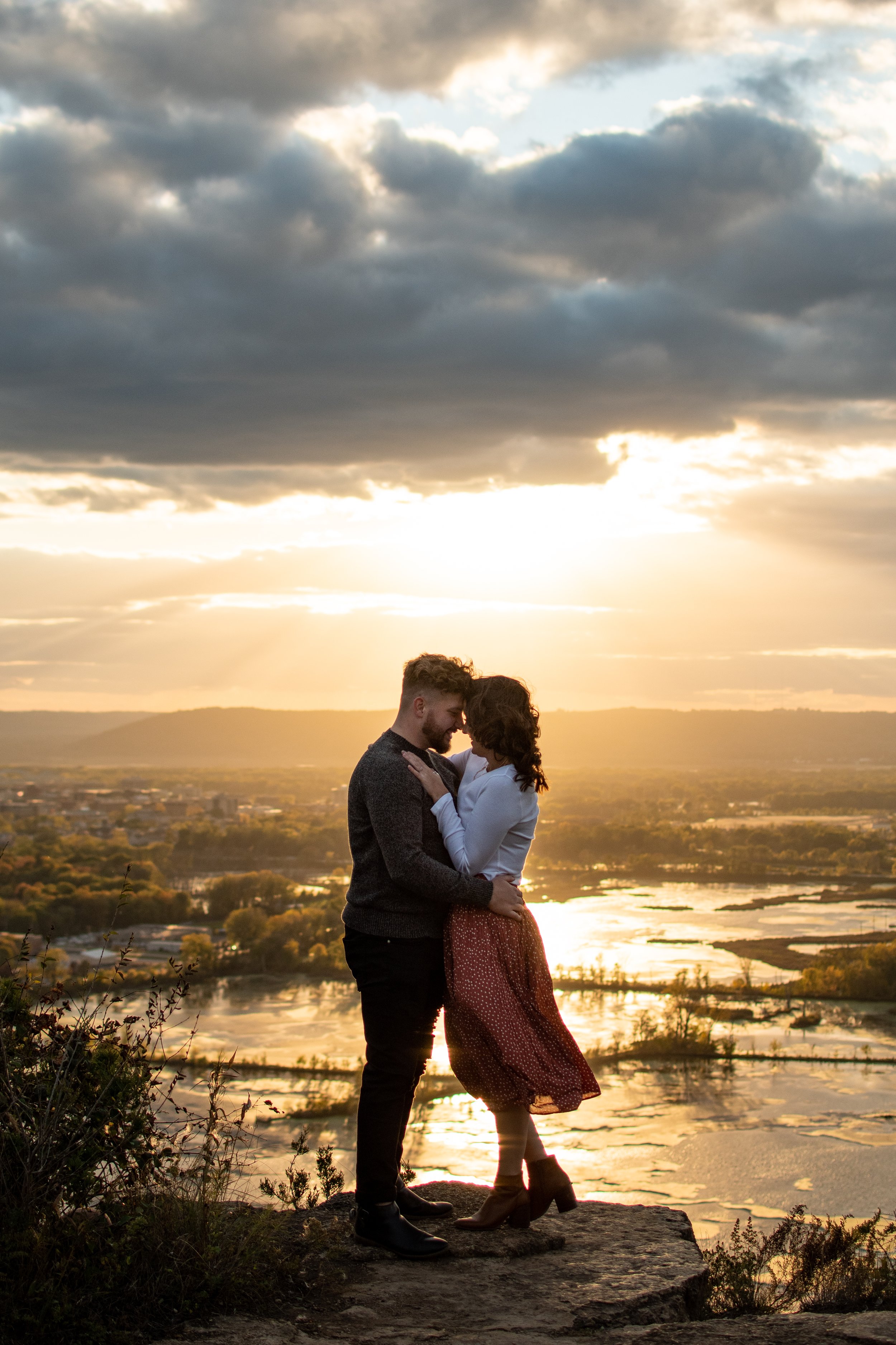 Rim of the City Engagement Photographer La Crosse WI