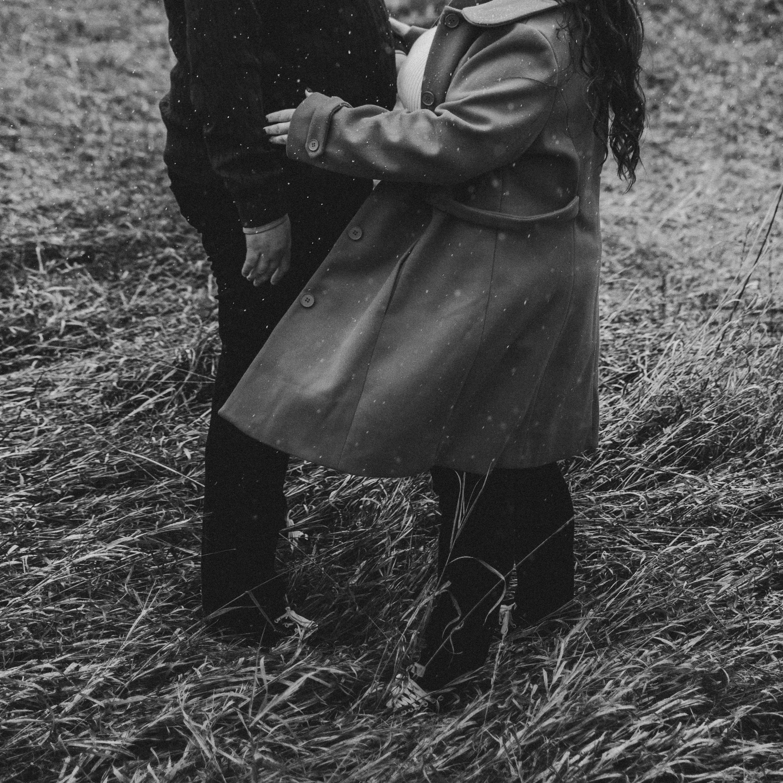 Winter Wonderland Snow Engagement Photo Inspo