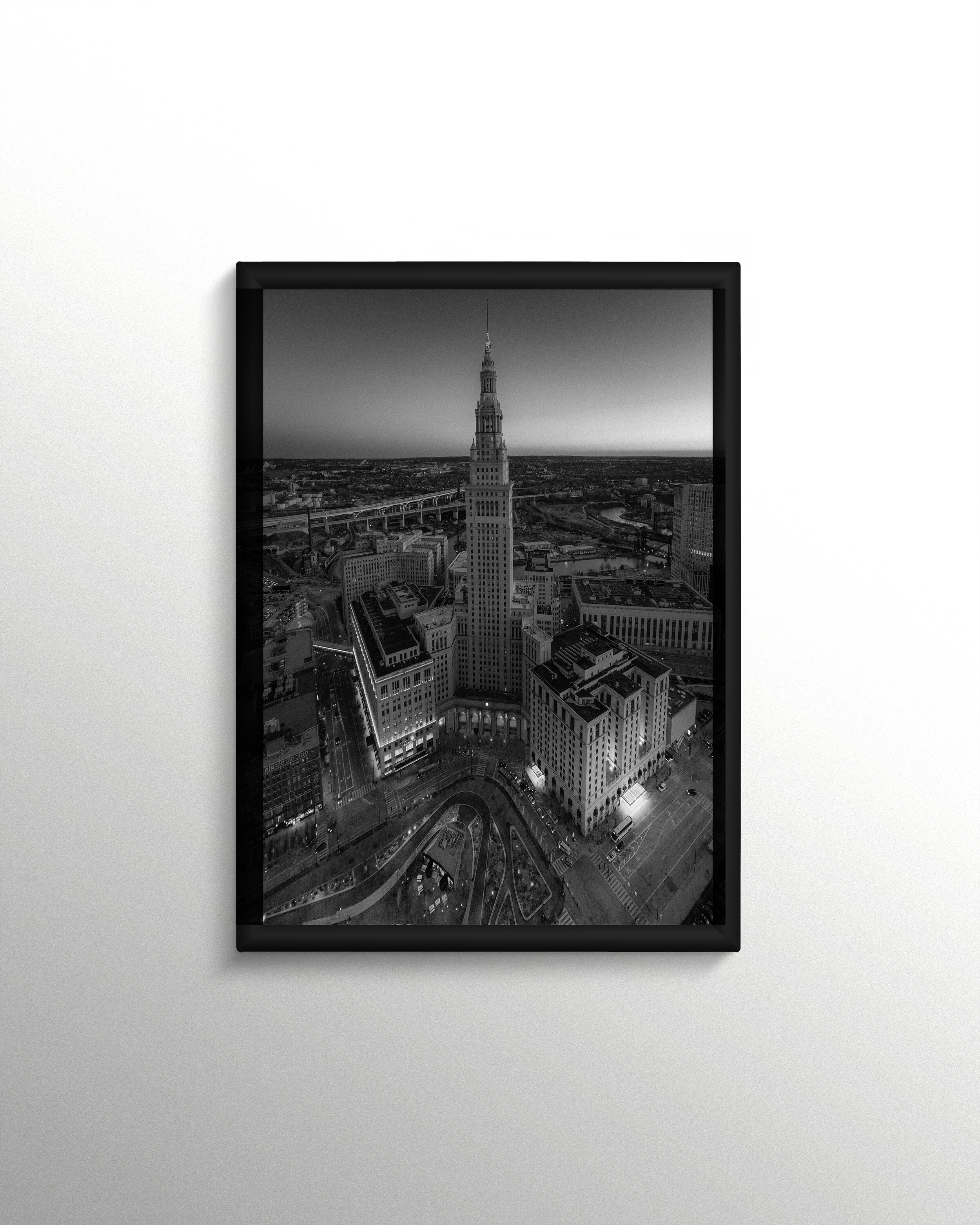 47 - Aerial Shot of Terminal Tower Center Cleveland_B&W_f.jpg