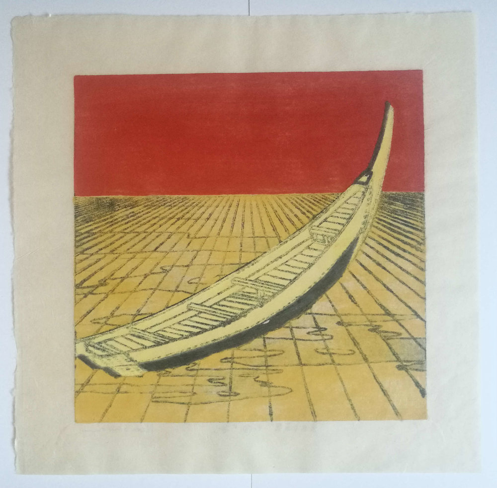 Nana Shiomi No 16 Boat Fune Lambsquay Gallery Modern Contemporary Japanese Prints