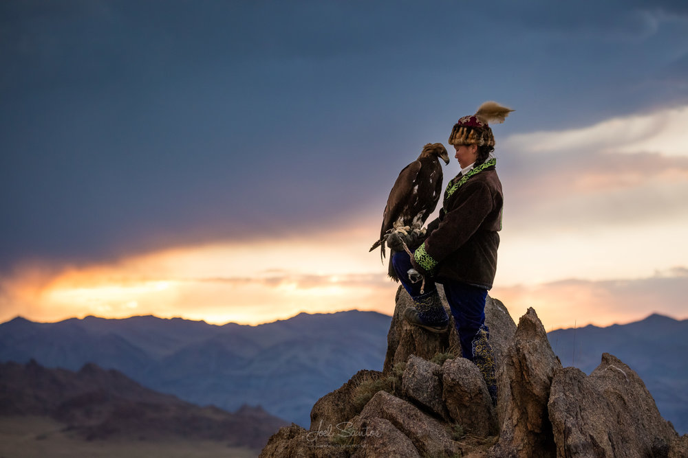 Aishol Pan at age 14, Eagle Huntress, Altai, Western Mongolia