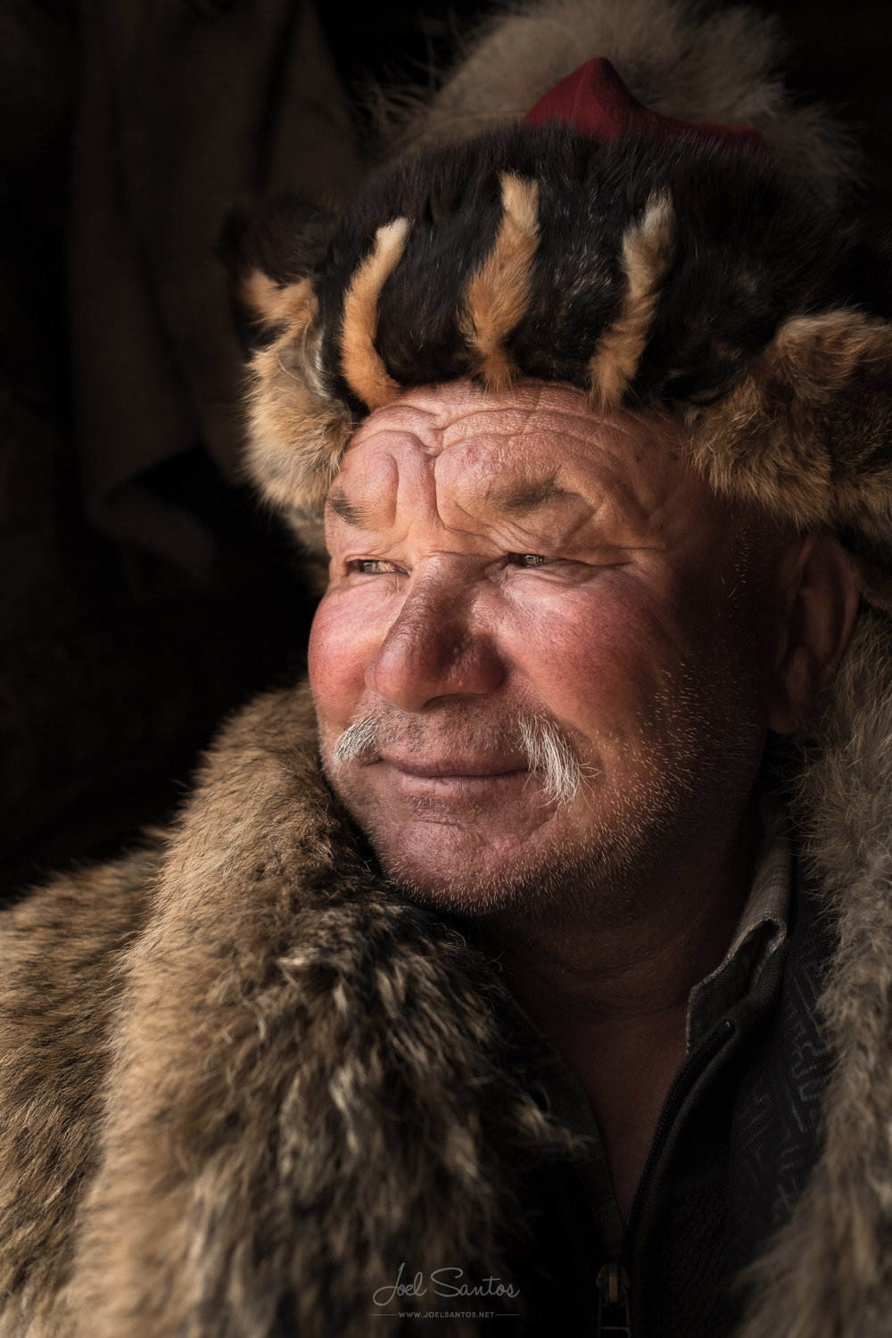 Shokhan's father, former Eagle Hunter, Altai, Western Mongolia