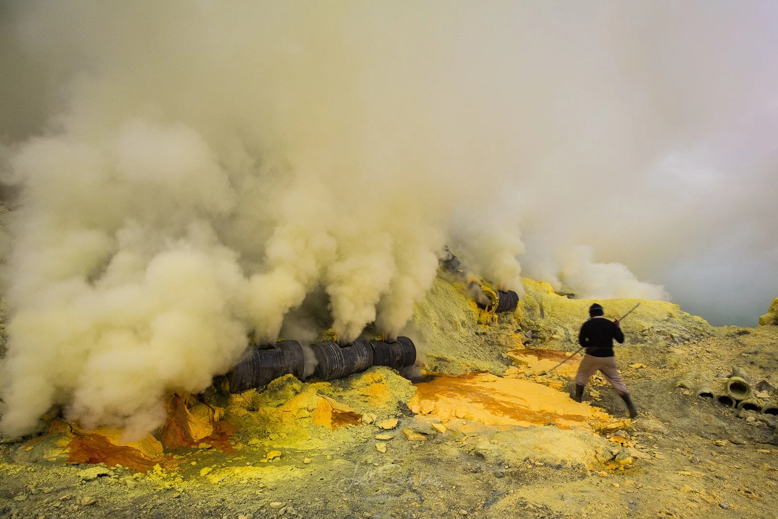 Kawah Ijen’s Sulphur Miners and Blue Fire, Java, Indonesia. — Joel ...