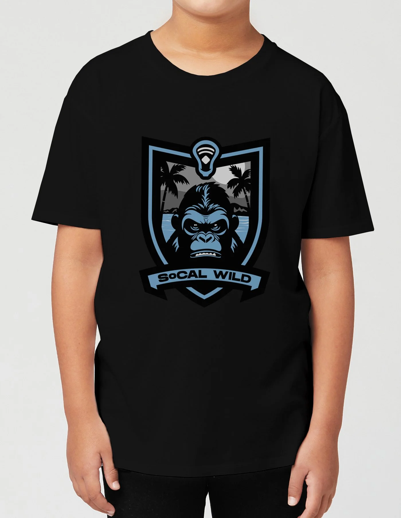 Youth Crewneck T-Shirt, SoCal Wild Shield
