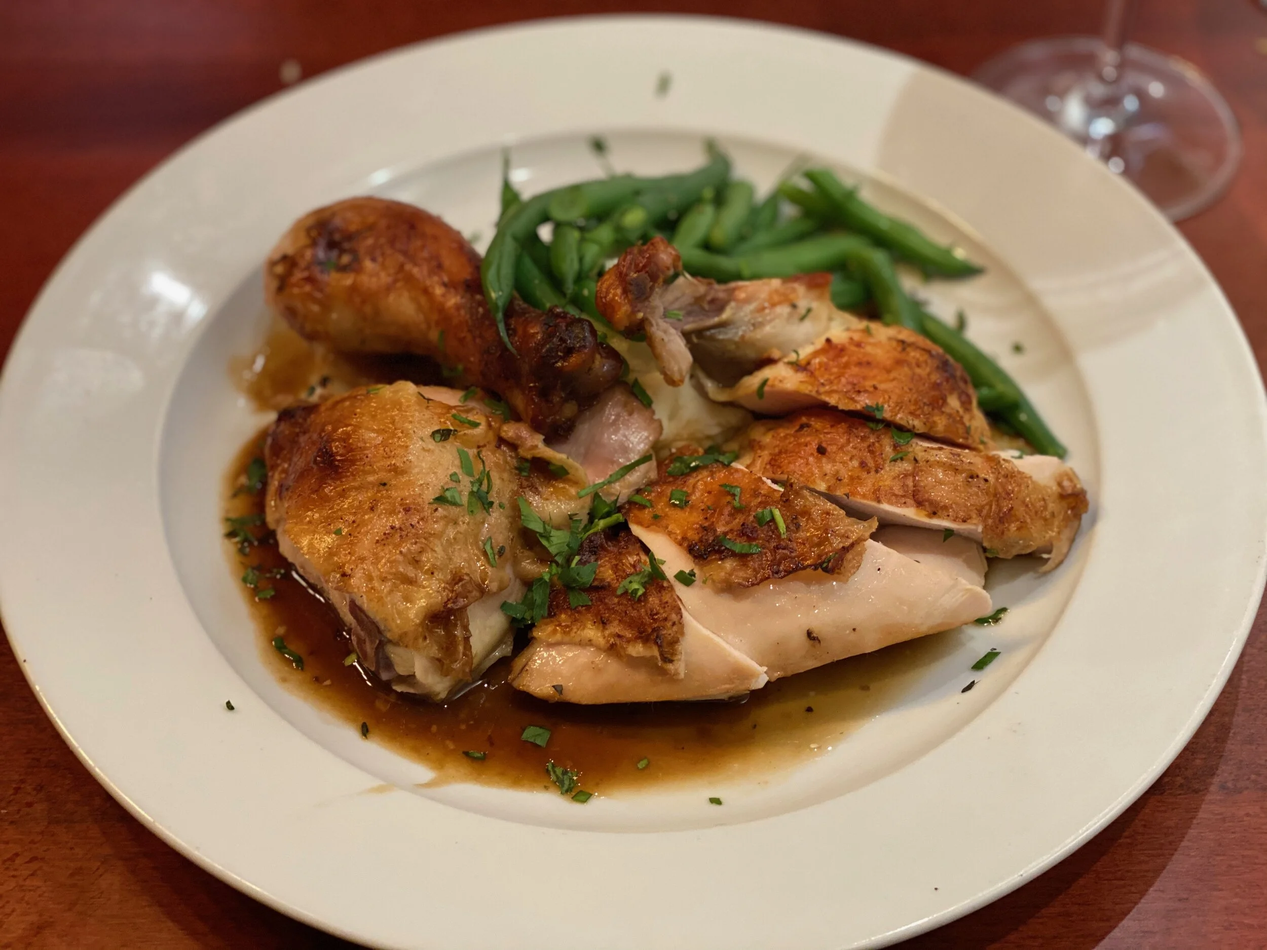 Oven Roasted Half Amish Chicken