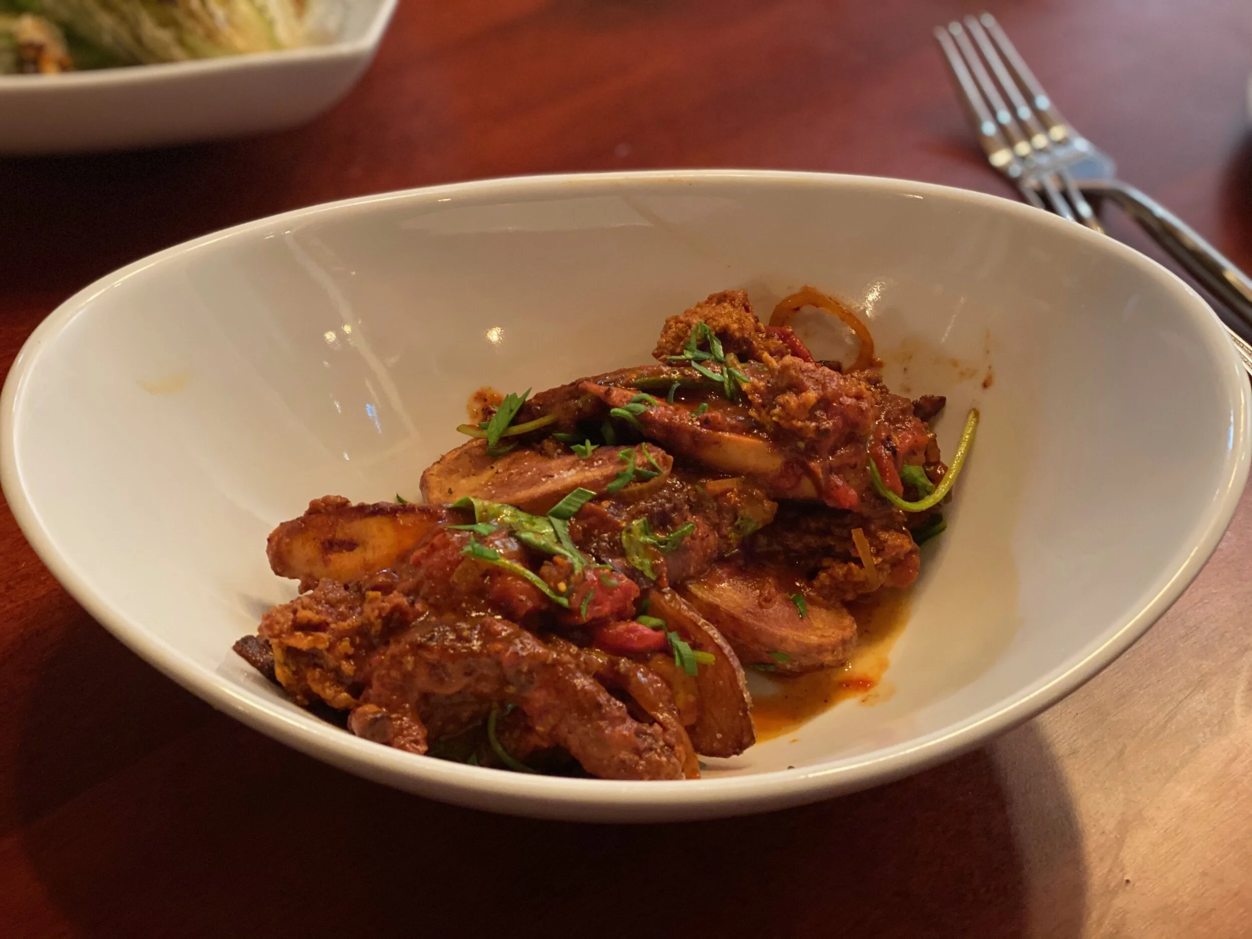 Cast Iron Spanish Octopus Diablo