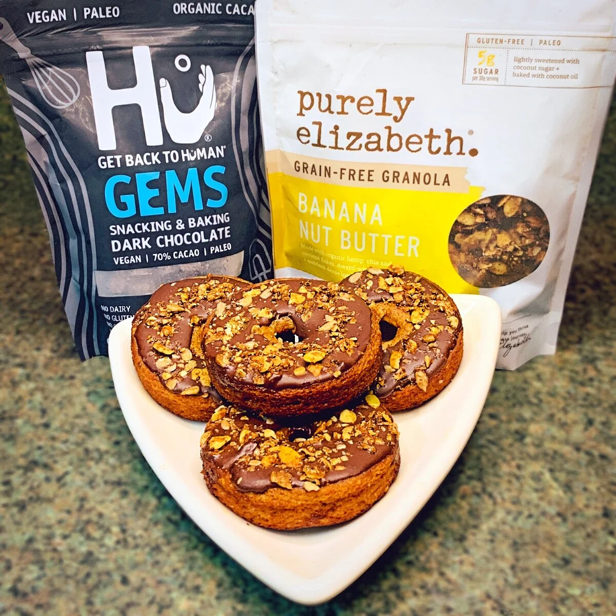 🍌🍩 Paleo Chocolate Banana Nut Protein Donuts 🍩🍌