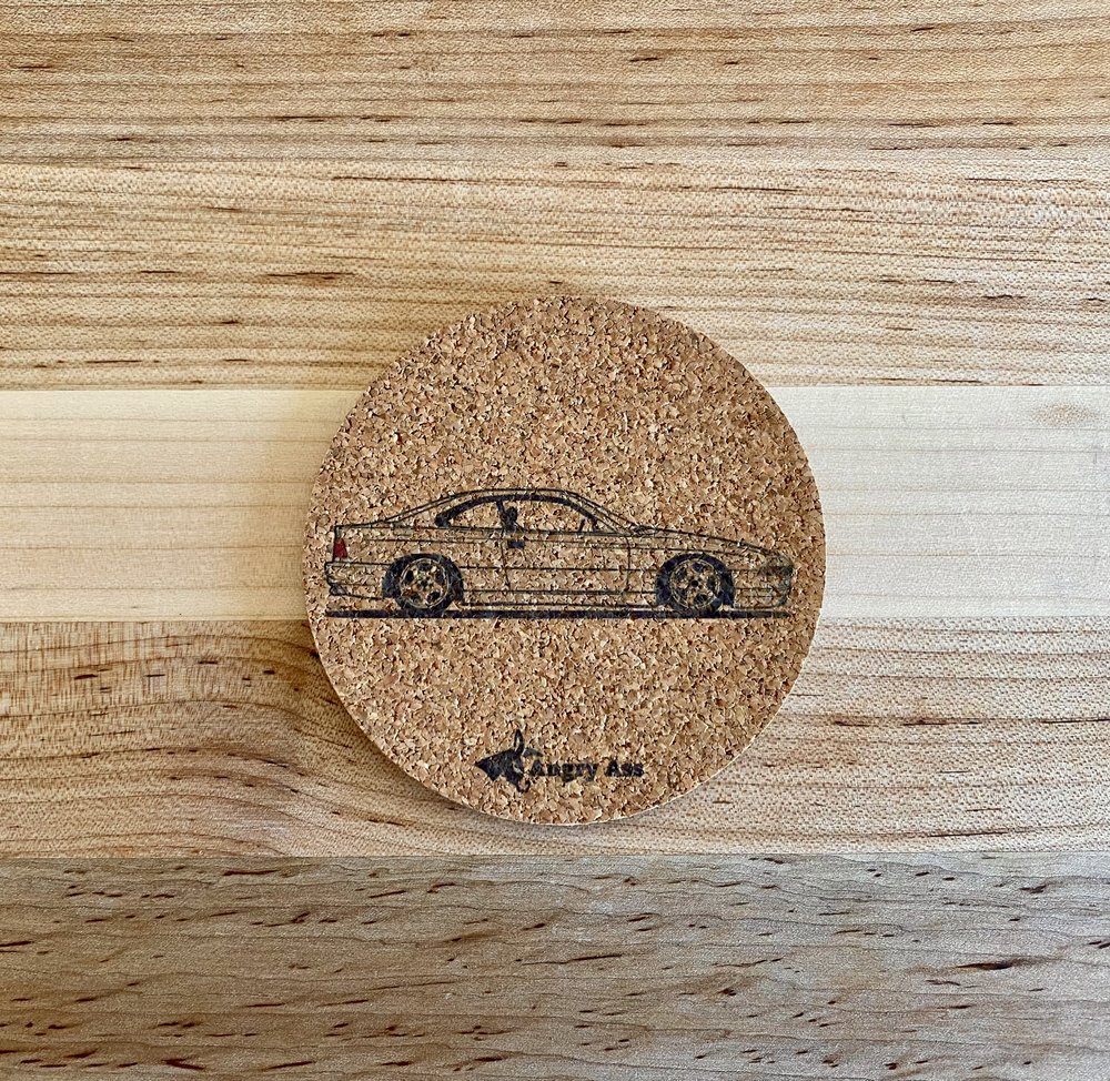 Cork Drink Coasters — Angry Ass