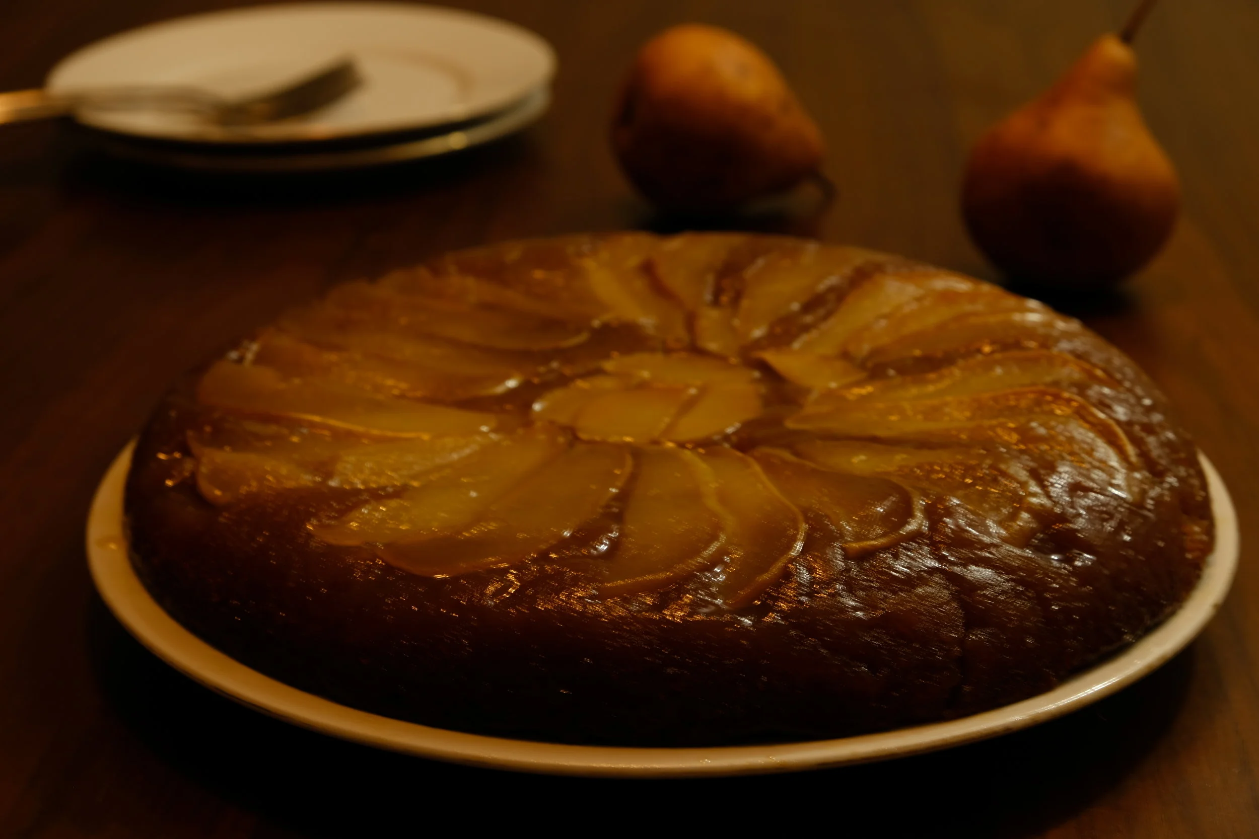 Pear Upside-Down Cake
