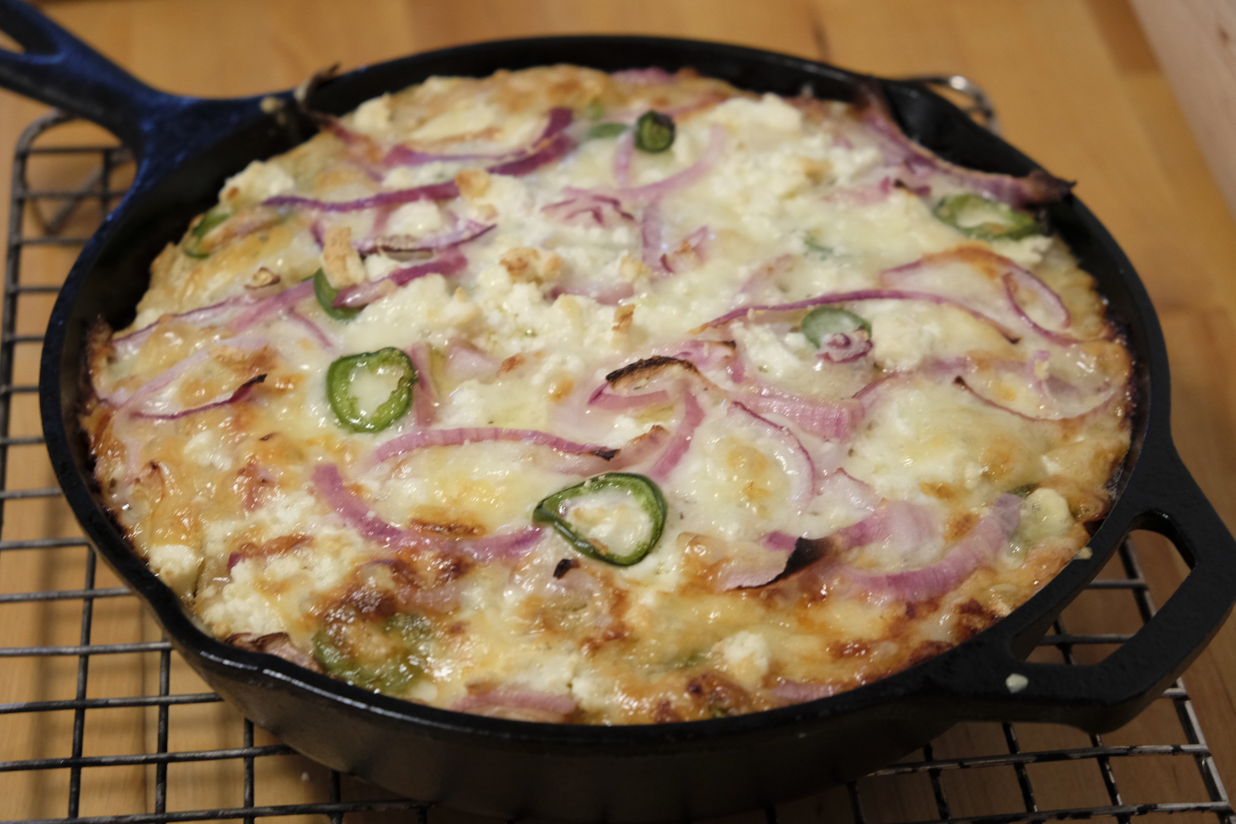 Cornbread with Cheddar, Feta, and Jalapeño