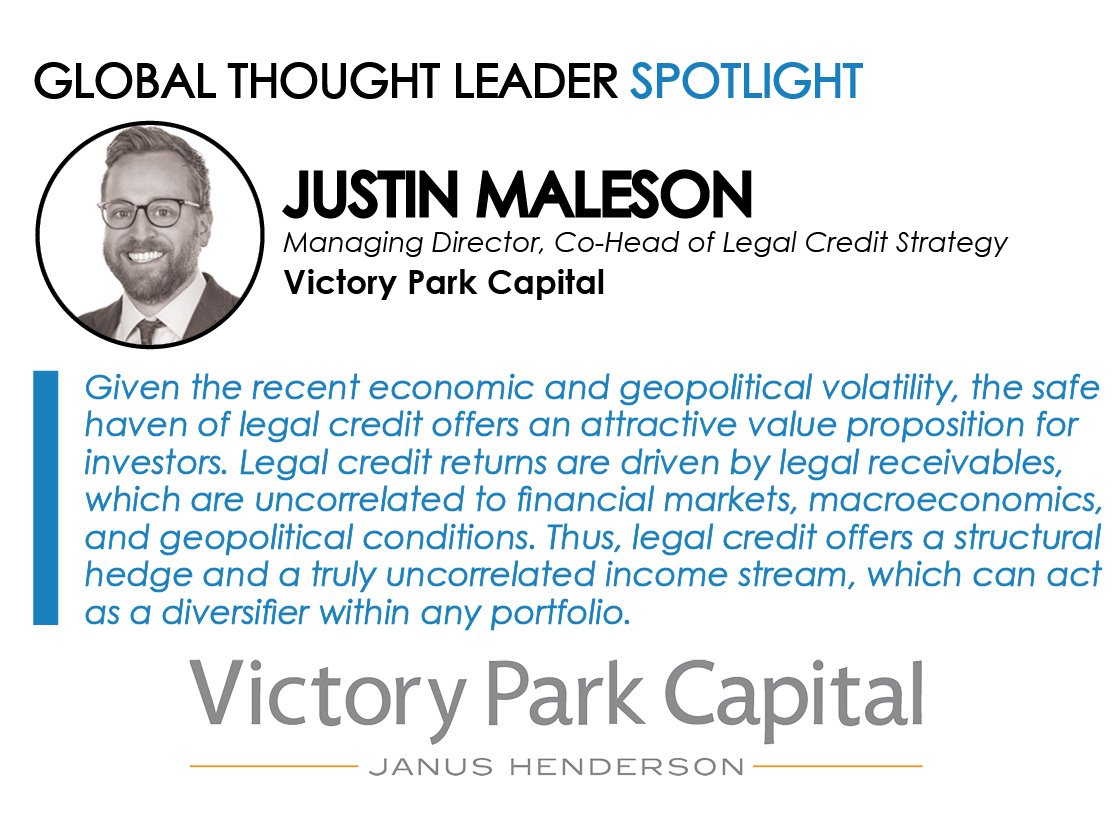 Spotlight on Justin Maleson, Managing Director, Co-Head of Legal Credit Strategy, Victory Park Capital