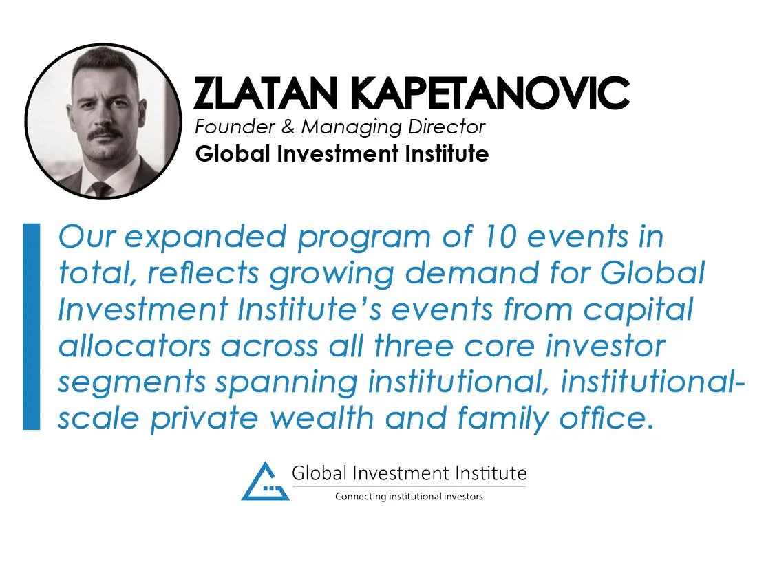 Global Investment Institute event program expansion 2027