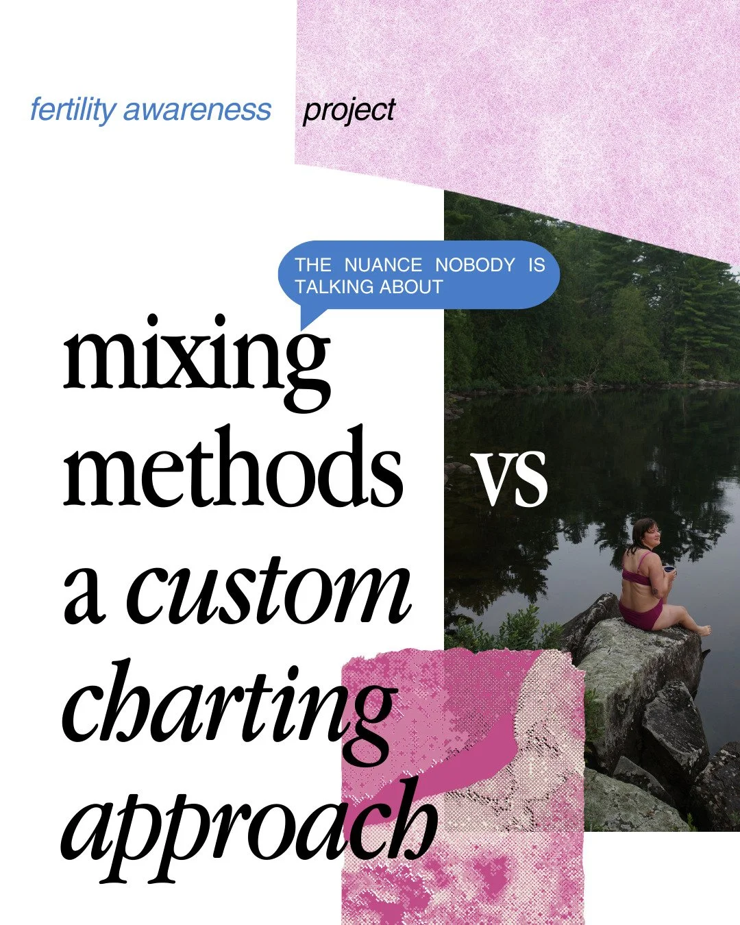 BUT whatever u do DON'T MIX METHODS !!

^ this is the advice I used to give out while still teaching a custom approach inside Cycle Love. 

Now, I have the words to describe what it is I teach - aka not sacrificing efficacy
not mixing and matChInG aS