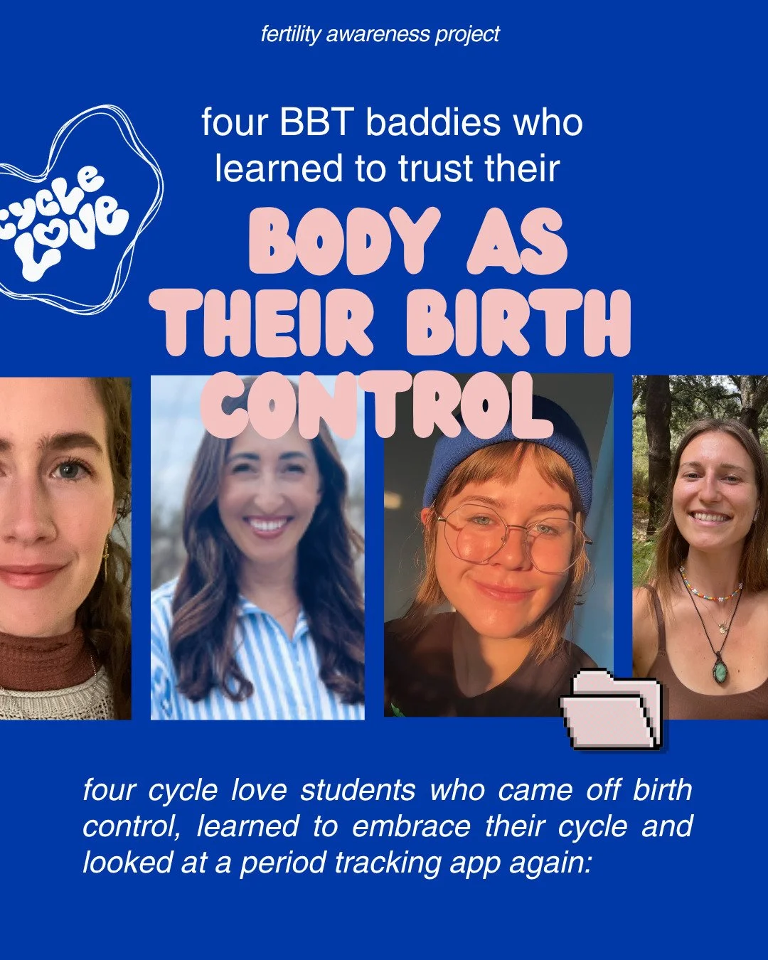 YOU DON'T NEED TO PREP FOR CYCLE LOVE

I&rsquo;ve been chatting with a few of you who are thinking about joining, and a question that keeps coming up is:

Should I wait a few months to track first?
Will I get more out of it if I come off birth contro