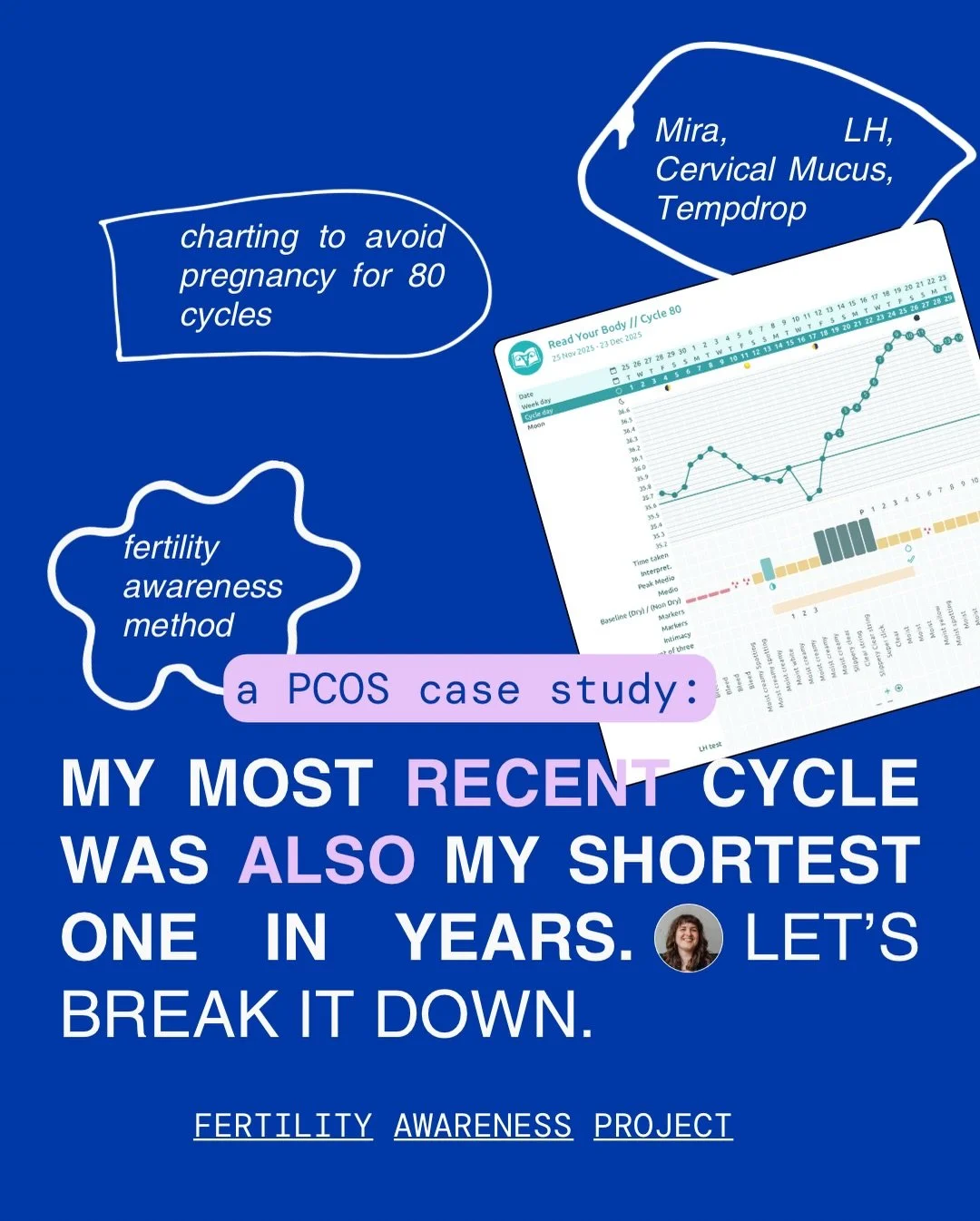 Gahhhh I&rsquo;m so proud of this chart I just need someone to see it! 

I&rsquo;m nearing a decade of FAM charting, and thanks to all my stats in @read.your.body I&rsquo;ve got such a rich treasure trove of life reflected in my cycle.

If I&rsquo;ve