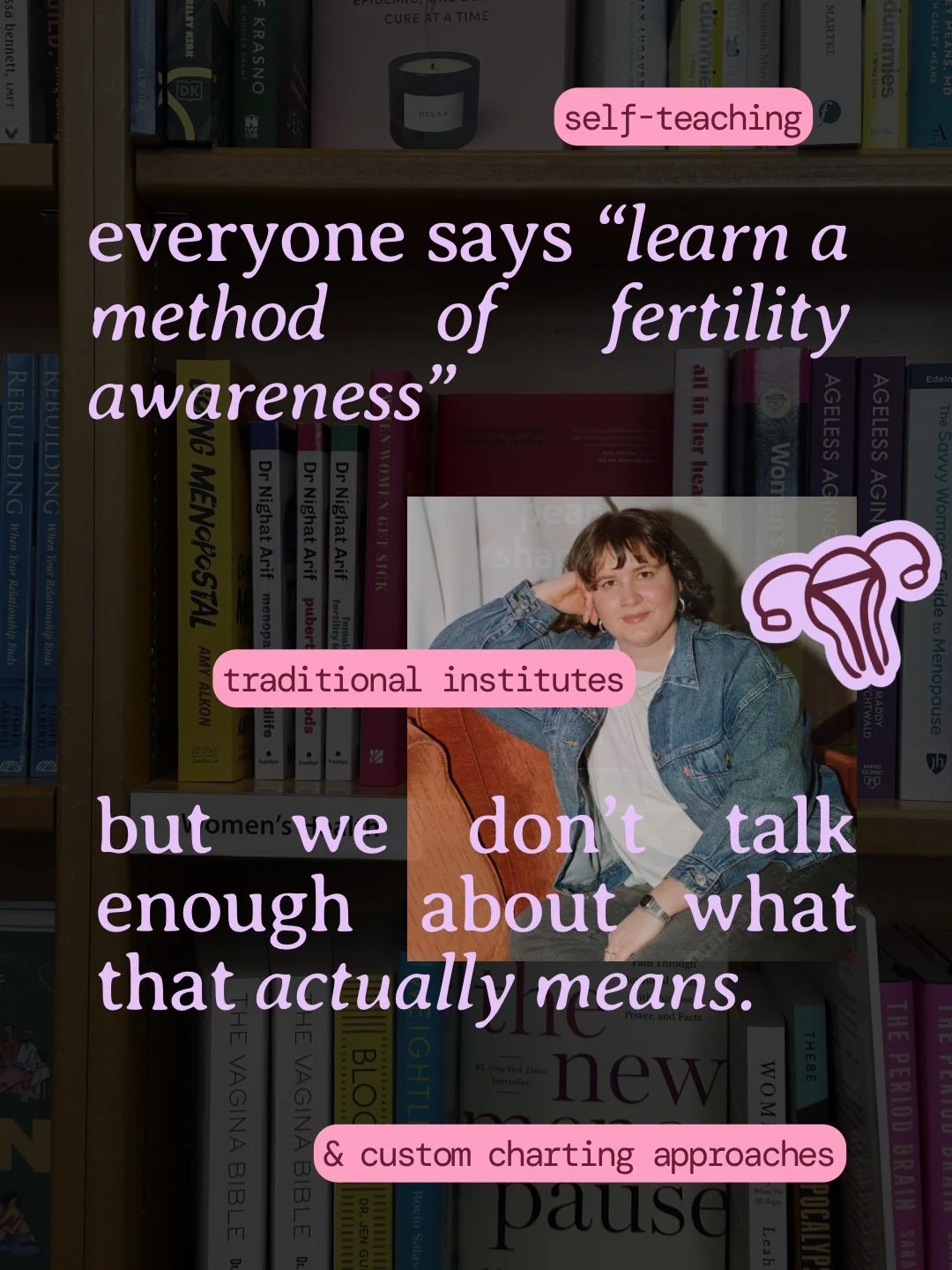 The latest evolution in fertility awareness is custom charting.

And here&rsquo;s what makes it different: instead of just handing you a set of rules to follow, it gives you a genuinely evidence-based foundation so you understand the why behind every