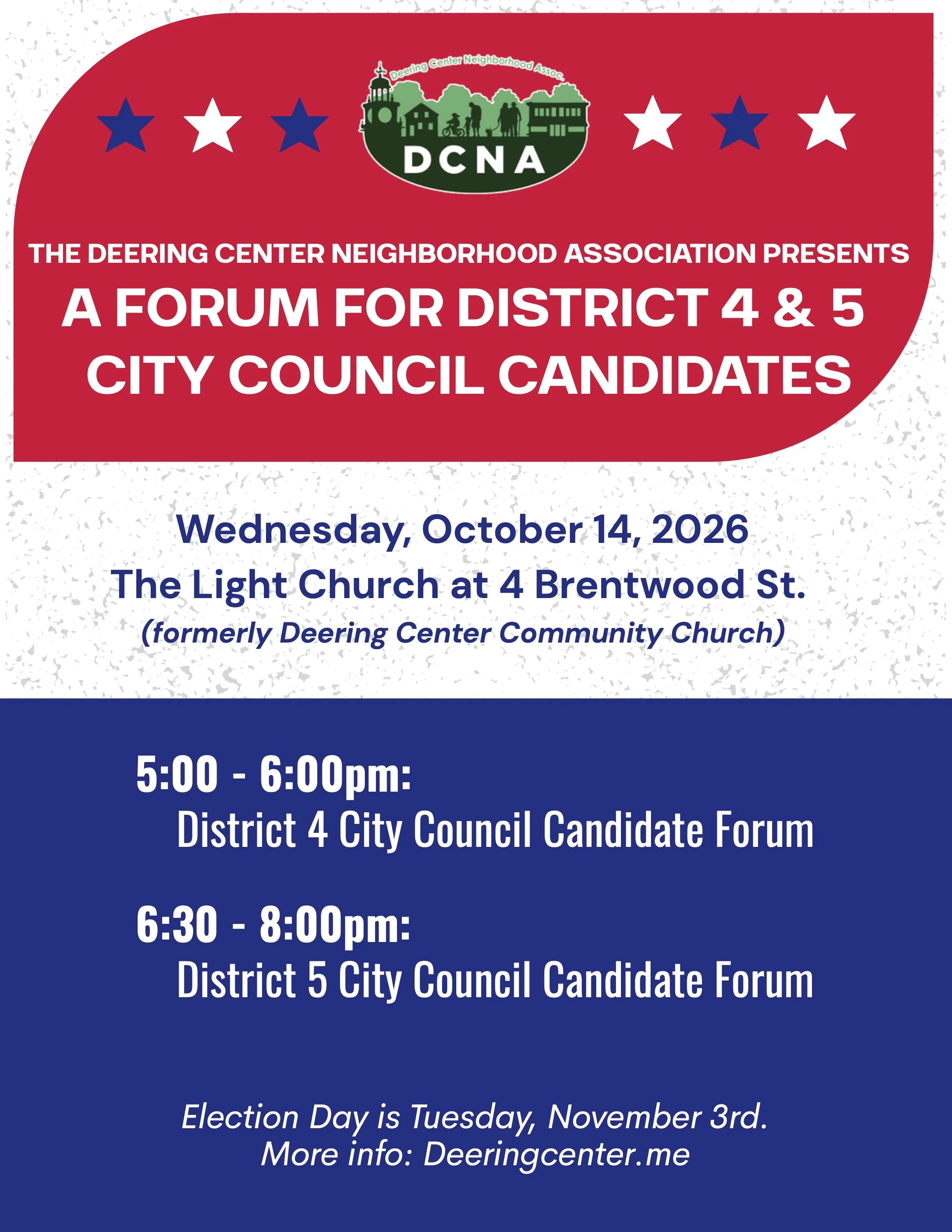 A Forum For District 4 &amp; 5 City Council Candidates