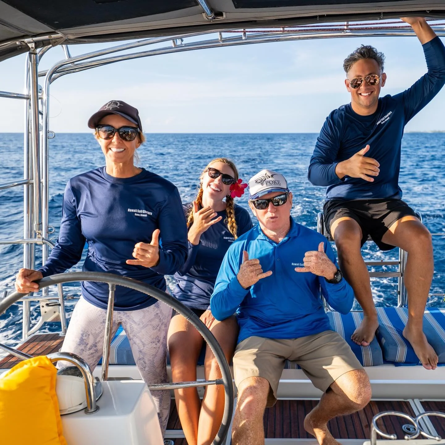 Our crew is stoked and ready to have guests aboard the new Moana! 

#sail #sailboat #hawaii #kailuakona #sailing #privatecharter #sailinghawaii 

📸📸 @nondys @hawaiiadventureportraits