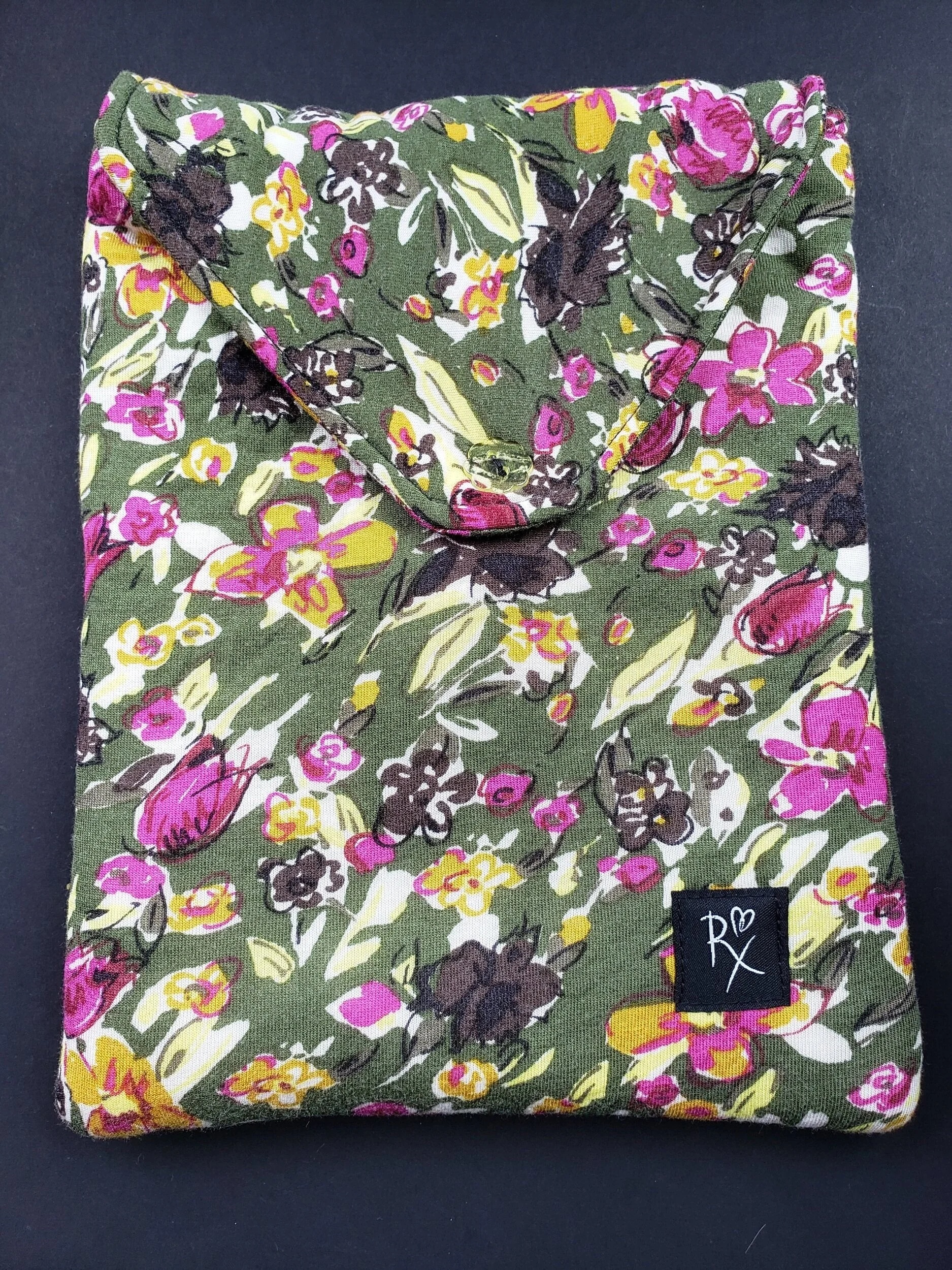 Upcycled Book Pouch - Garden