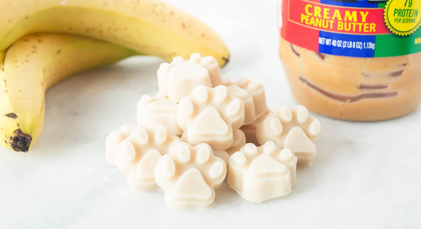 Yogurt Peanut Butter Banana Dog Treats