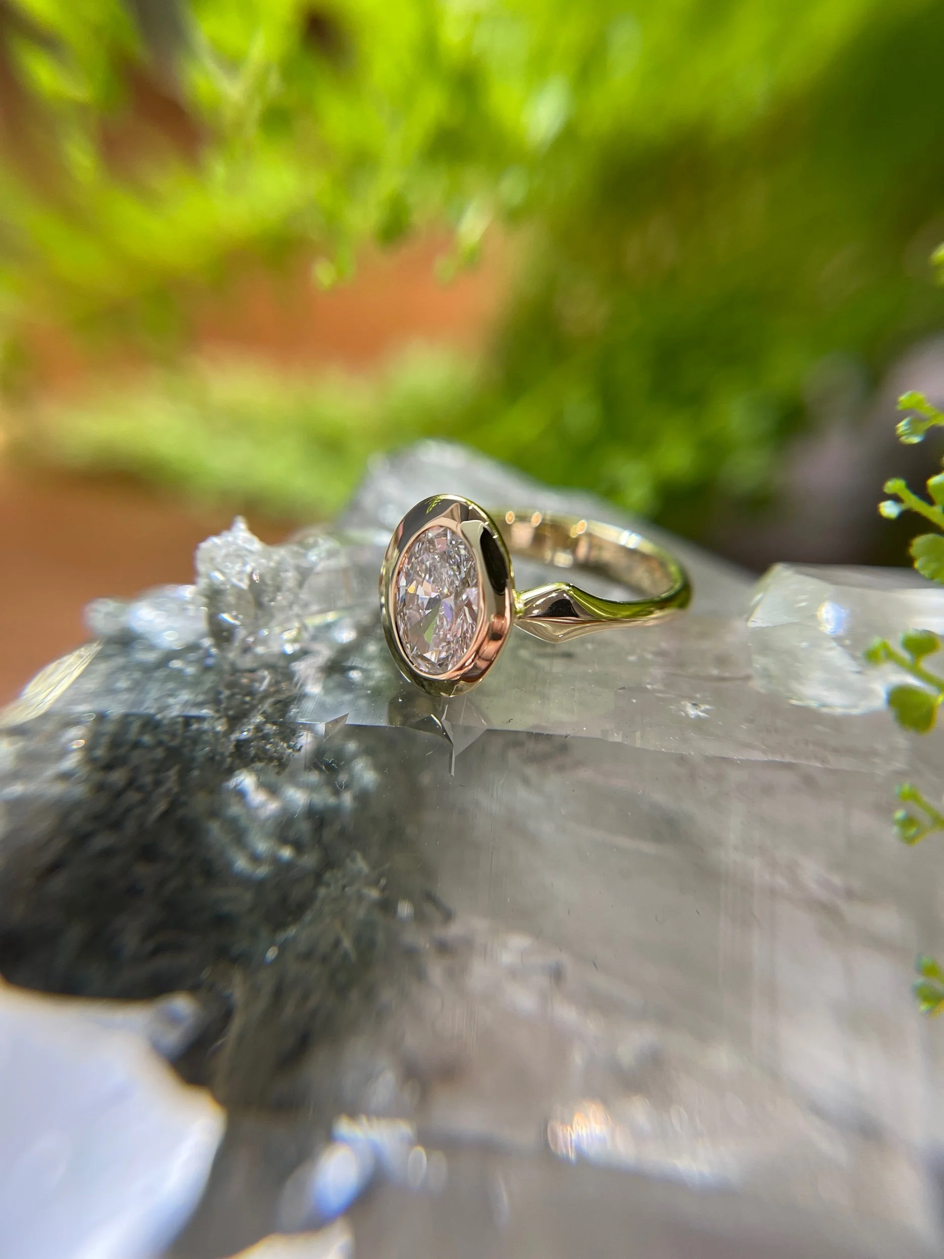 Daphne Solitaire Set with 1.15ct EVVS2 Lab Grown Diamond