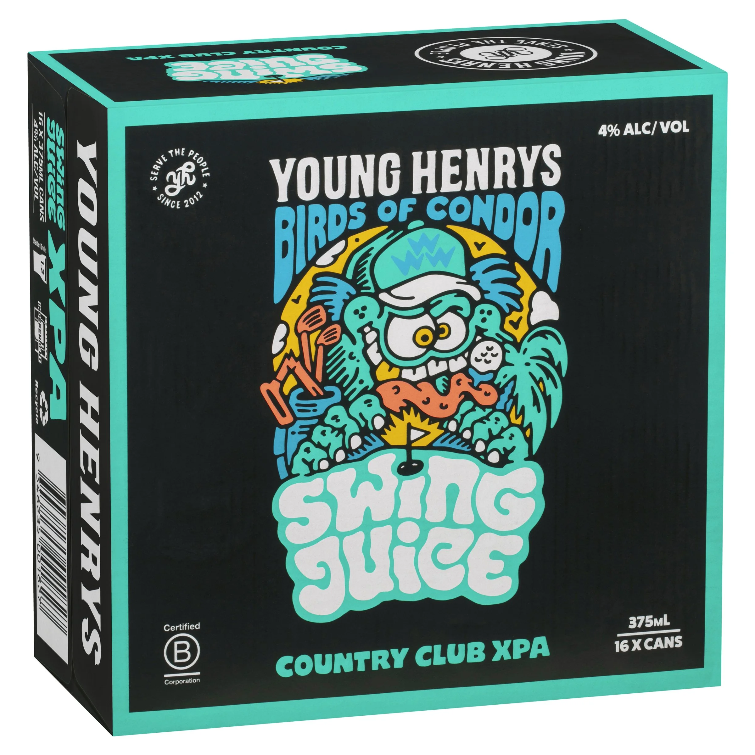 Young Henrys Hazy Pale Ale 16 x 375ml Cans