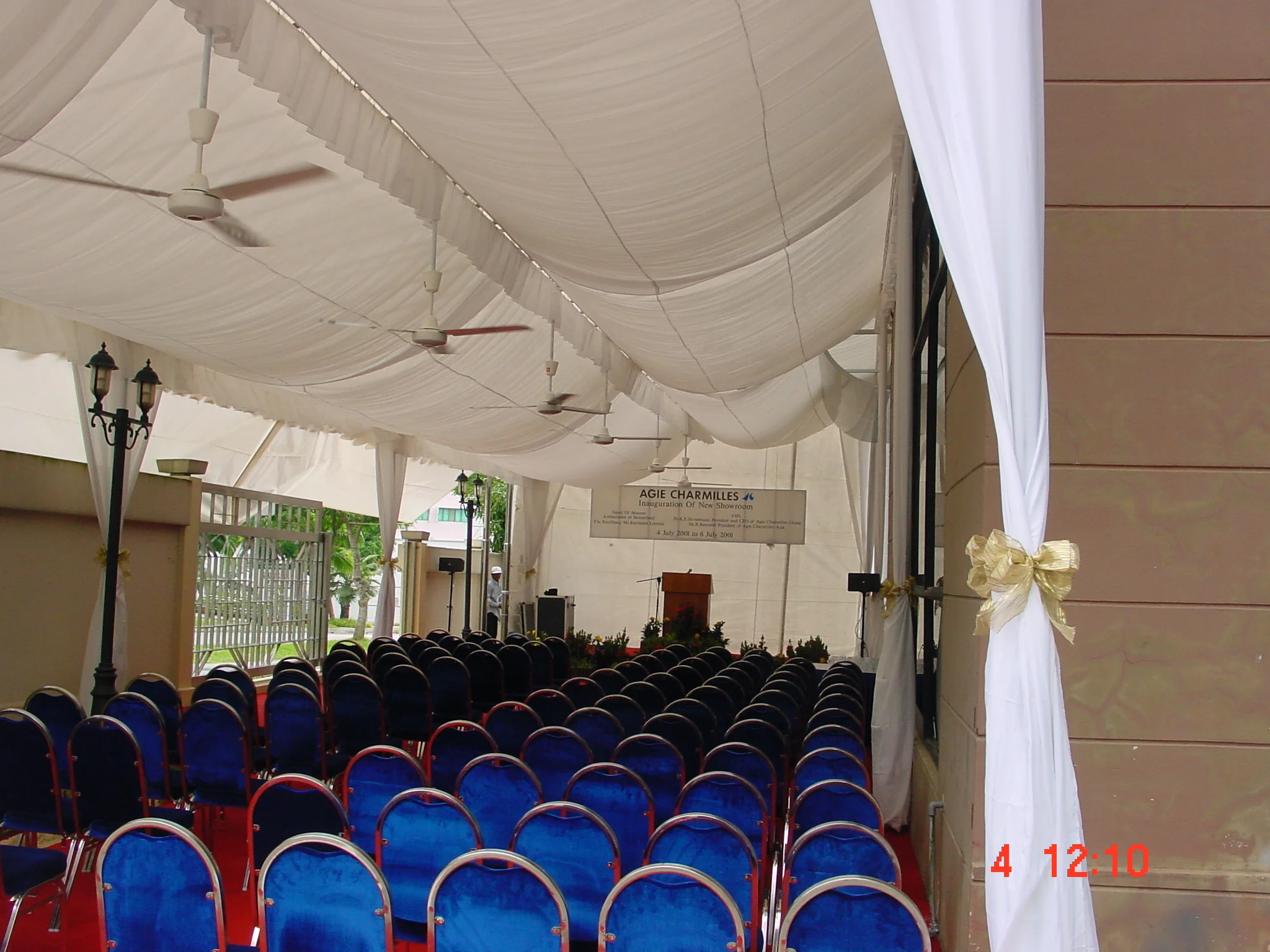Single Slope Tent w/ Lining