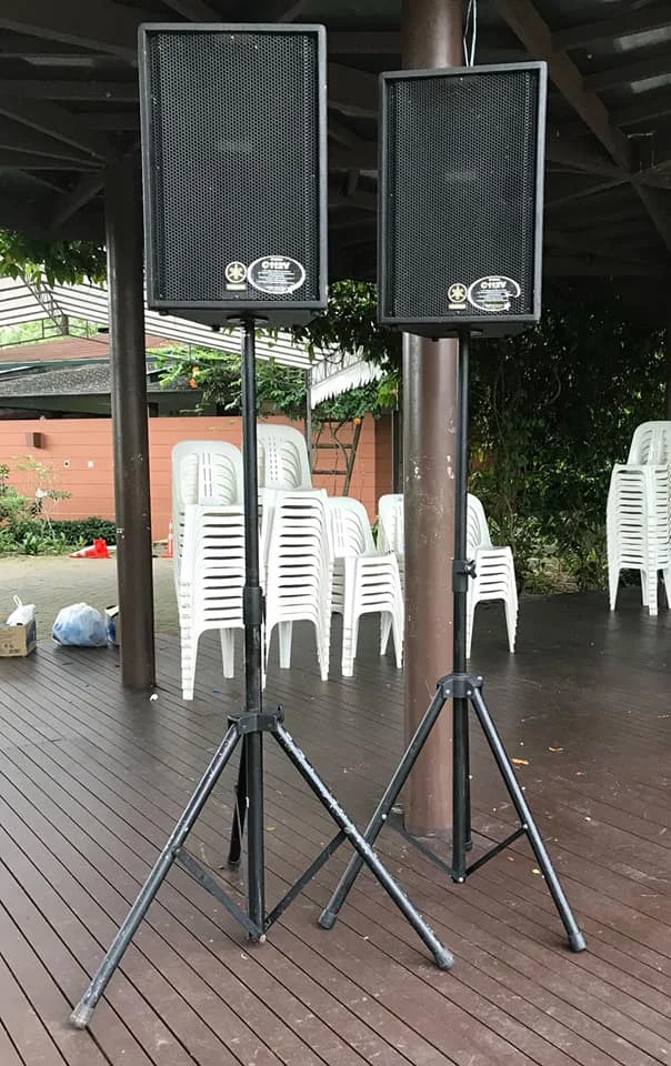 Box speakers for sound system