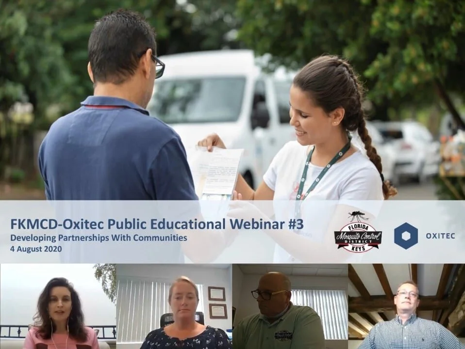 FKMCD-Oxitec Public Educational Webinar #3: Developing Partnerships with Communities