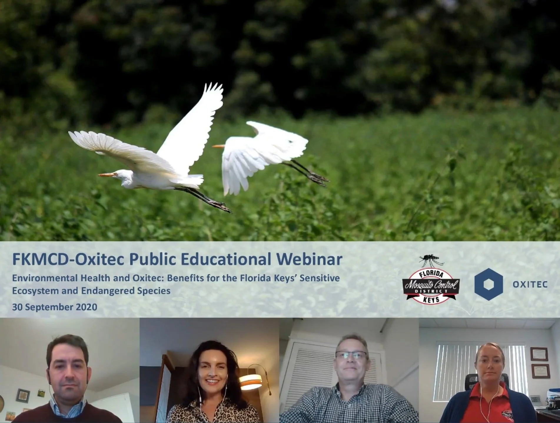 FKMCD - Oxitec Public Educational Webinar #6: Environmental Health and Oxitec: Benefits for the Florida Keys’ Sensitive Ecosystem and Endangered Species 