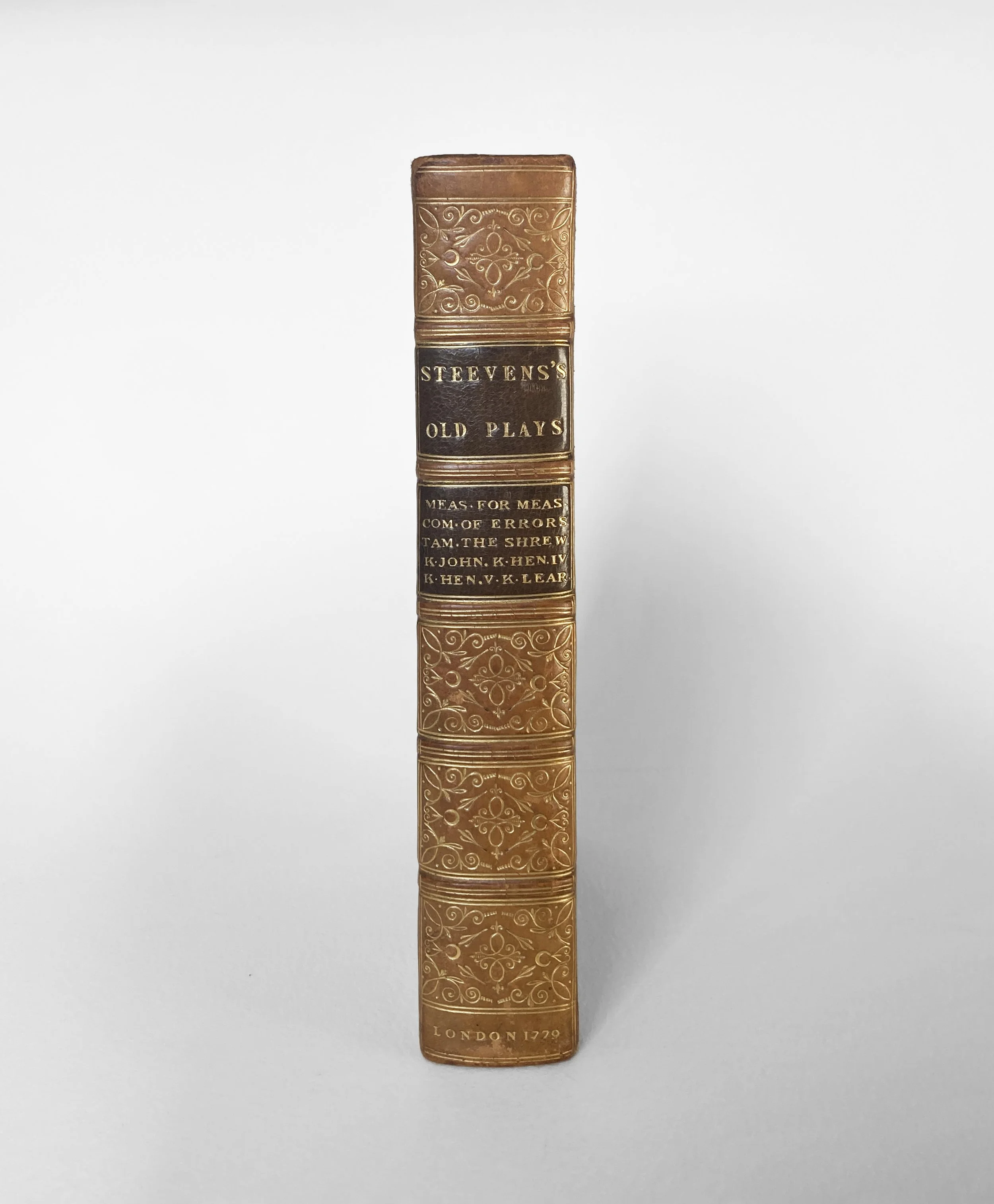 EARLY SHAKESPEAREAN SCHOLARSHIP, IN A FINE FULL CALF BINDING