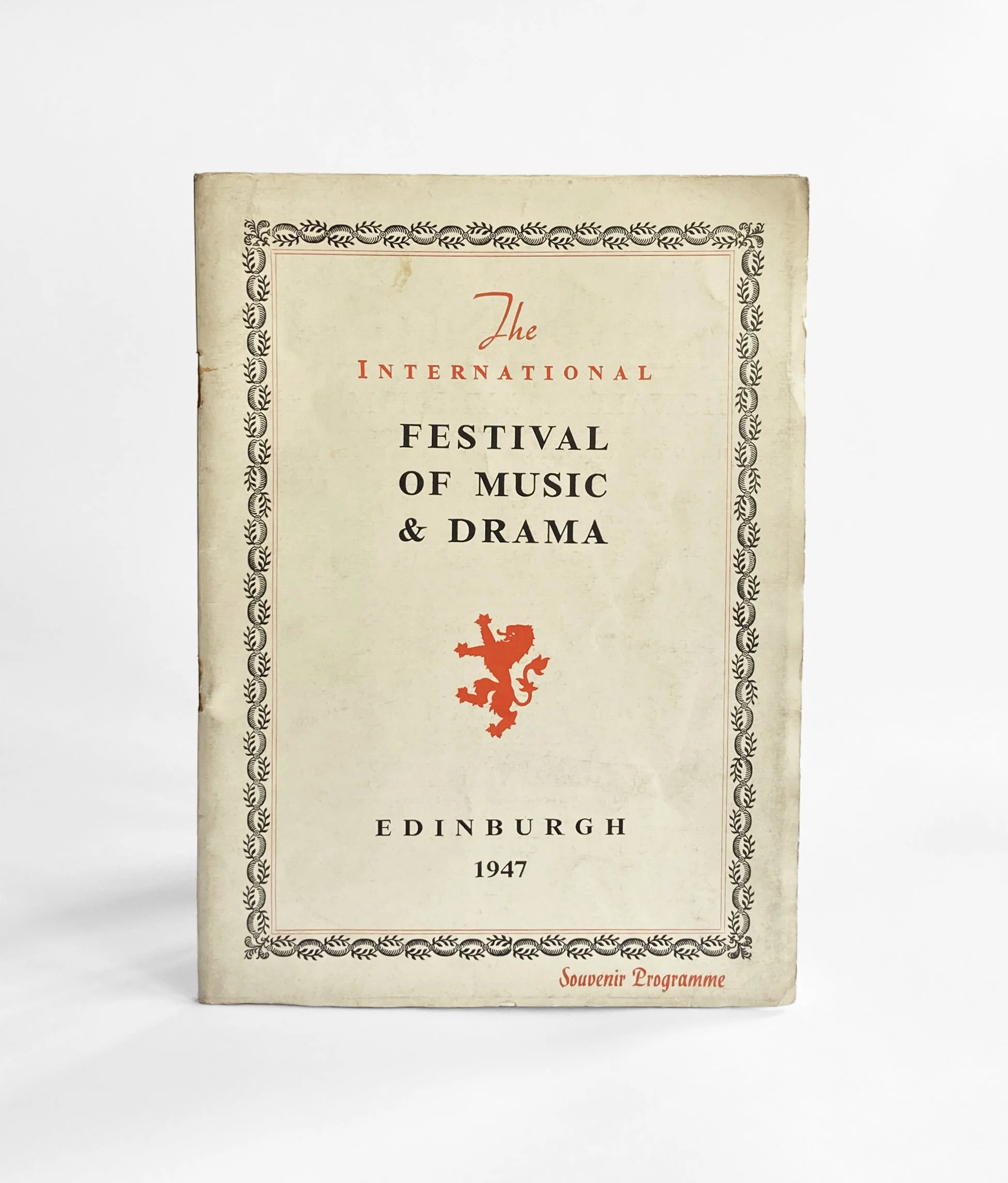 THE EDINBURGH INTERNATIONAL FESTIVAL: A SUBSTANTIAL COLLECTION OF EPHEMERA