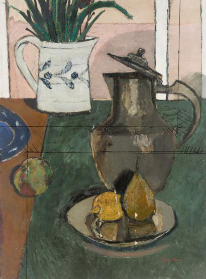 Still Life with Fruit and Jug, René Genis 2