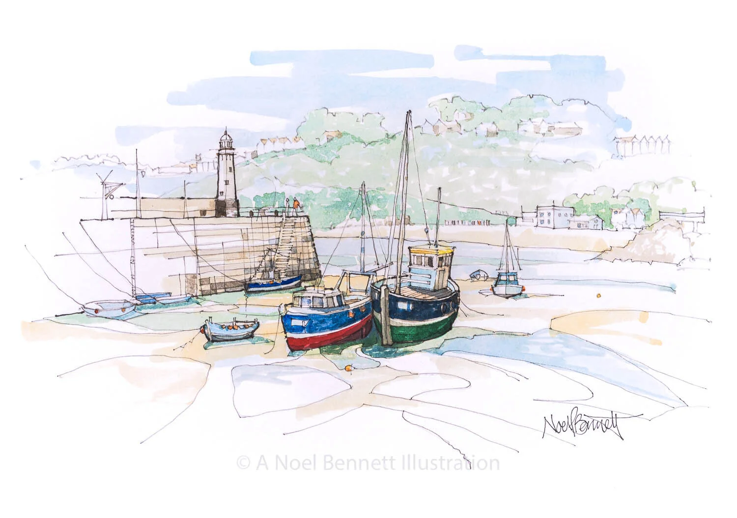 St Ives colour sketch 1 prints £95