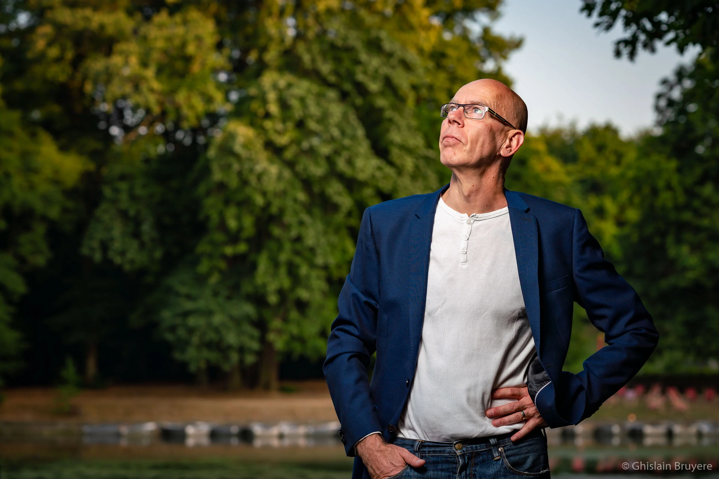 Photo de portrait réalisée au Bois de la Cambre par un photogr