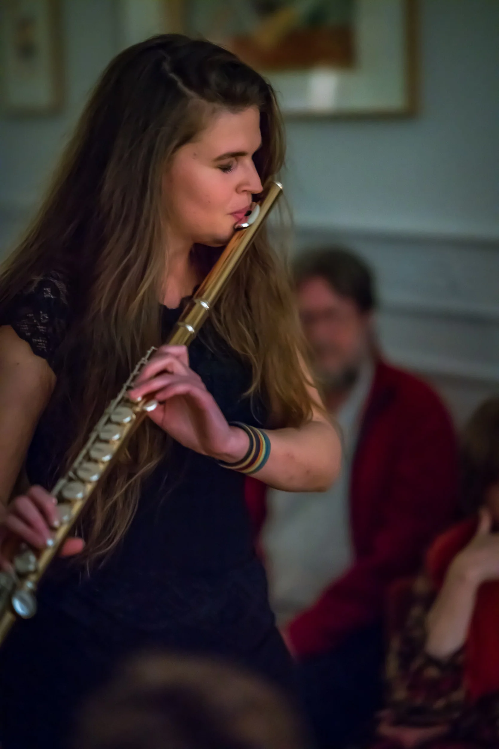 Concert intime pris par un photographe d'entreprise