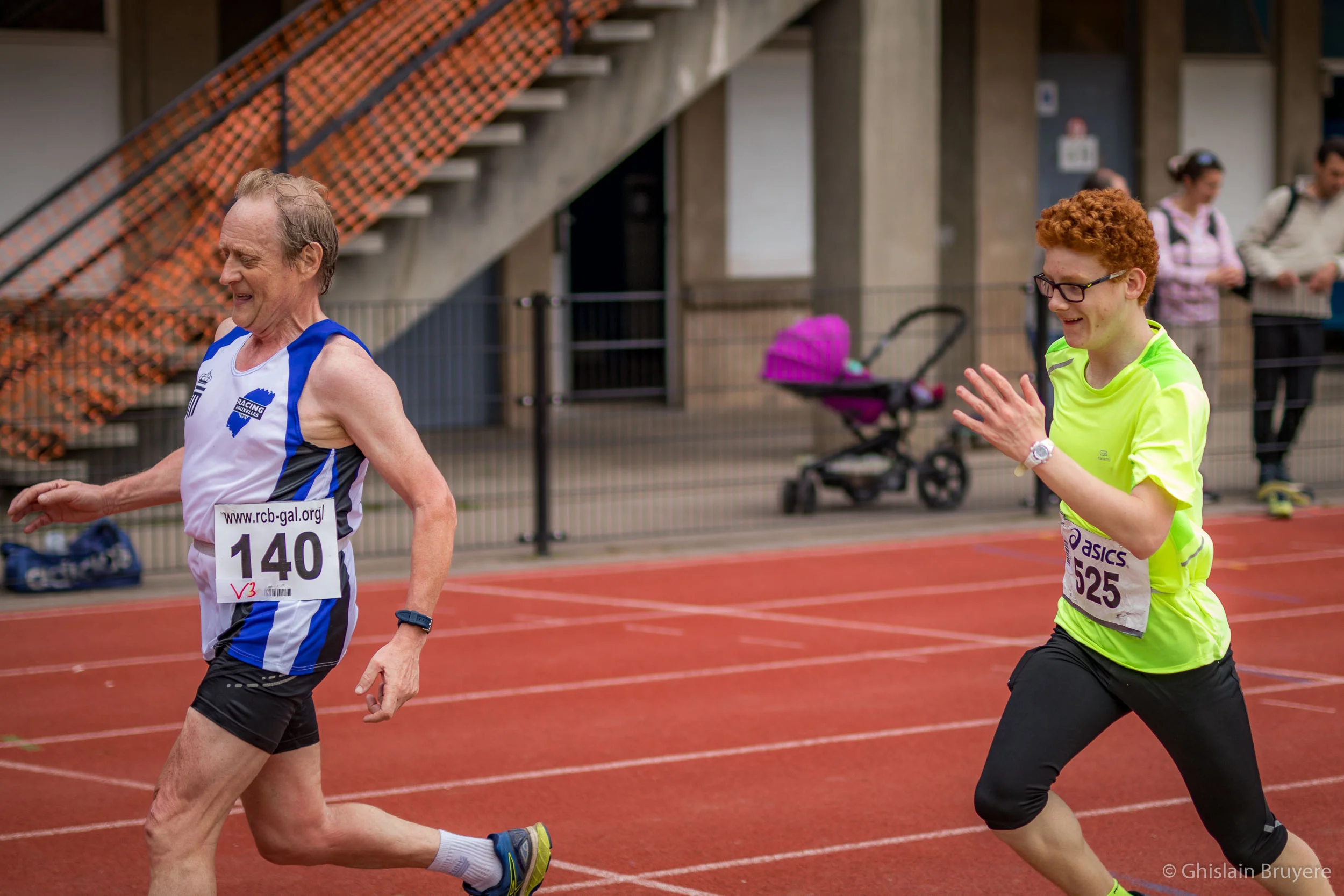 Evenement sportif pris par un photographe de Bruxelles.