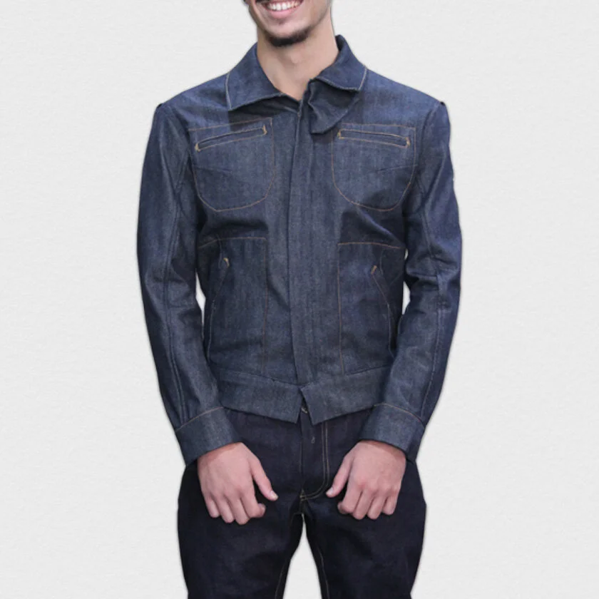 TRUCKER JACKET KUROKI SELVEDGE DENIM 