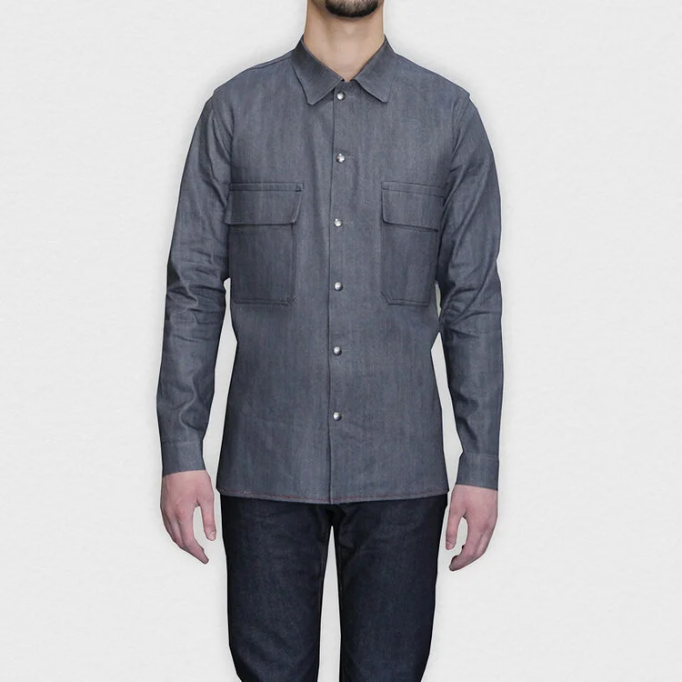 WORK SHIRT SILK GREY