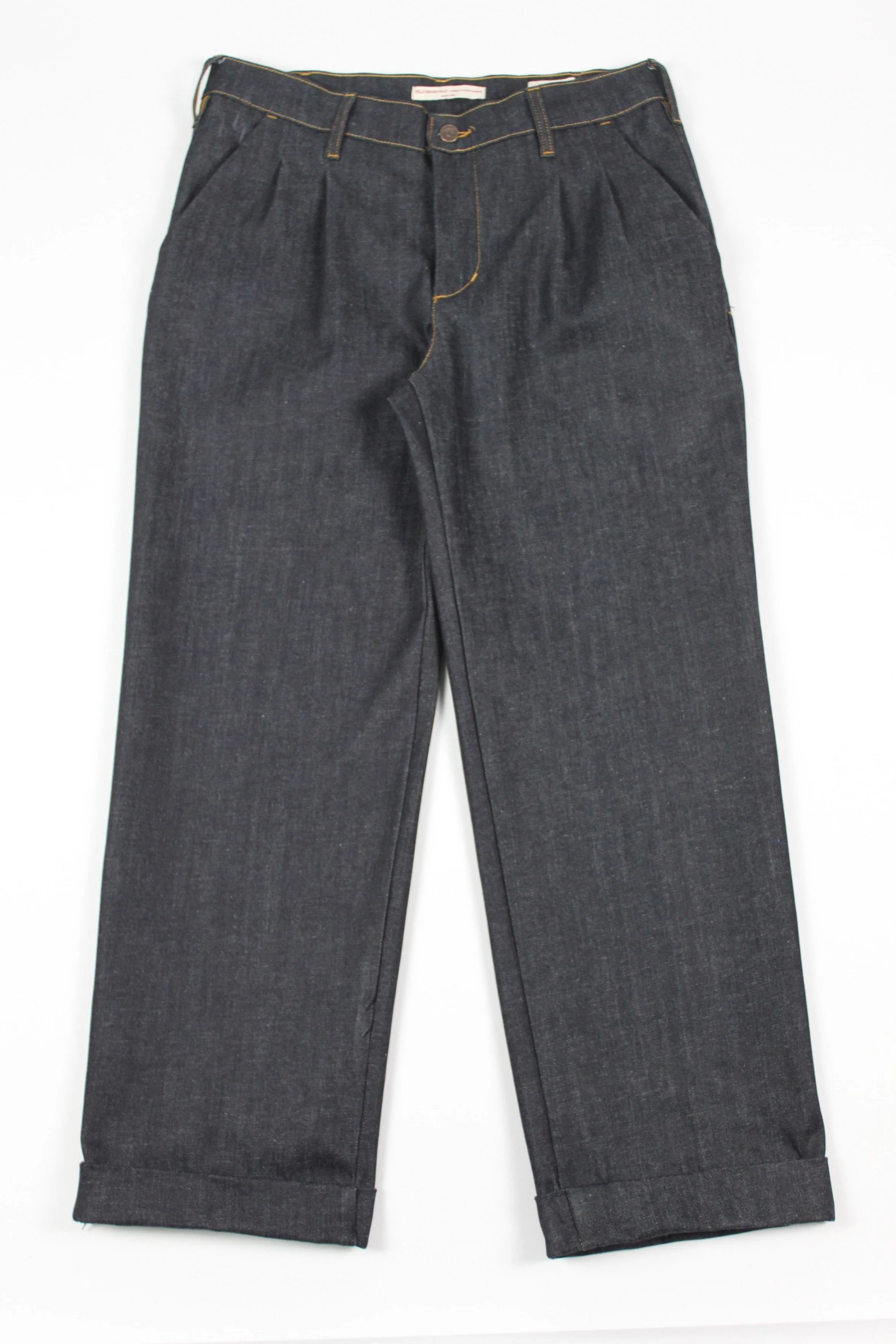 ALFRED PANT RAW DEEP BLU