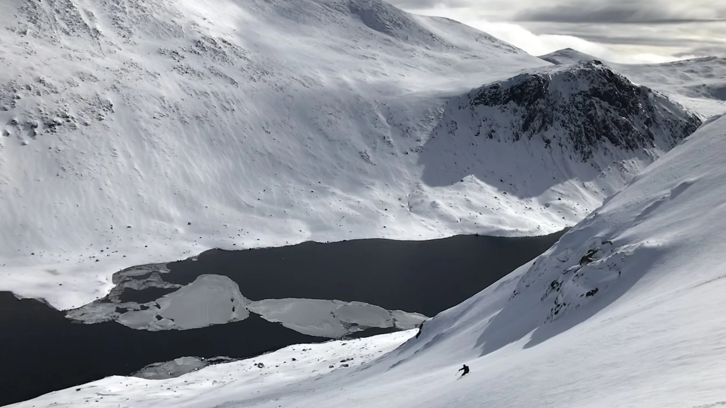 Ski Touring in the Cairngorms - Skier David Anderson Spring 2019