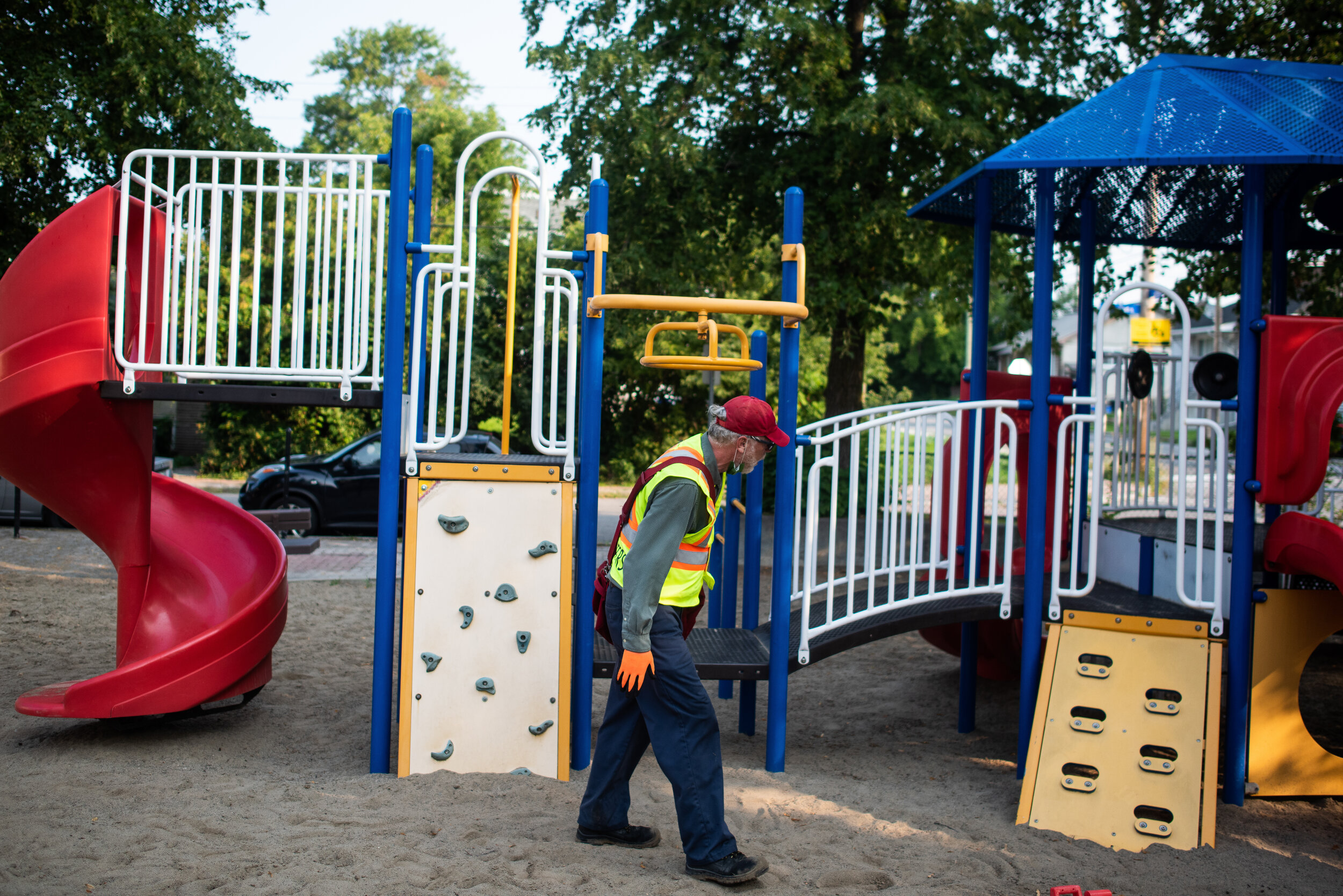  Program manager Justin Byrne says the increasing number of needles collected in parks and playgrounds could reflect an increase in opioid use, or the fact that during the lockdowns people spent more time in these spaces and were more likely to repor