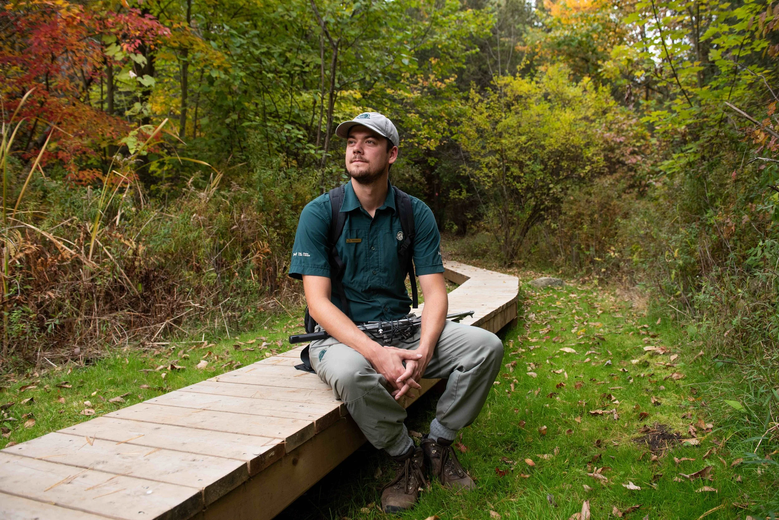  Parks Canada Resource Management Office Mathieu Lecompte is seen in a portrait at the housand Islands National Park entrance near Mallorytown, Ont., on Wednesday, Oct. 12, 2022. Spencer Colby/Canada’s National Observer 