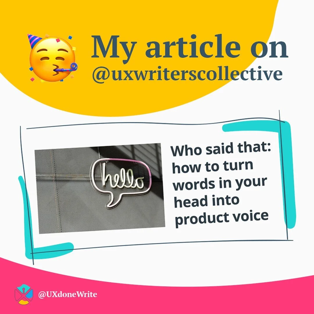 So how do you start designing a voice? (👉link in bio)⁠
As a writer (copywriter, UX writer, content designer or author in general) there's a need and a pressure to make your messages remarkable - &quot;make it bolder ⚡&quot;, &quot;it should sound vi